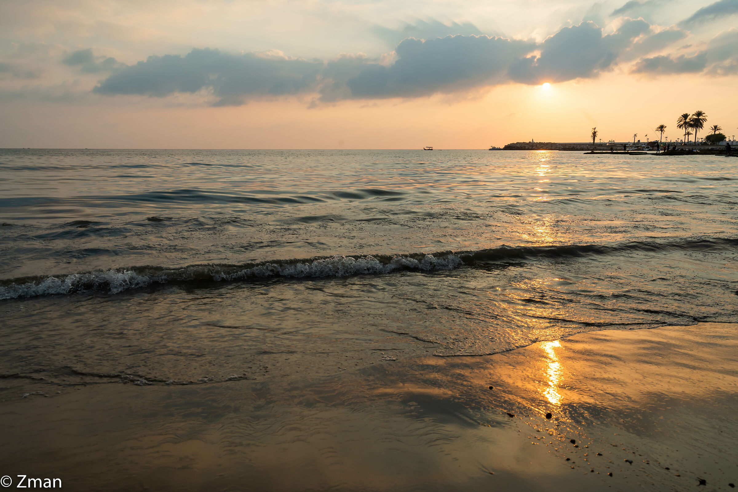 Sunset at White Sands Beach