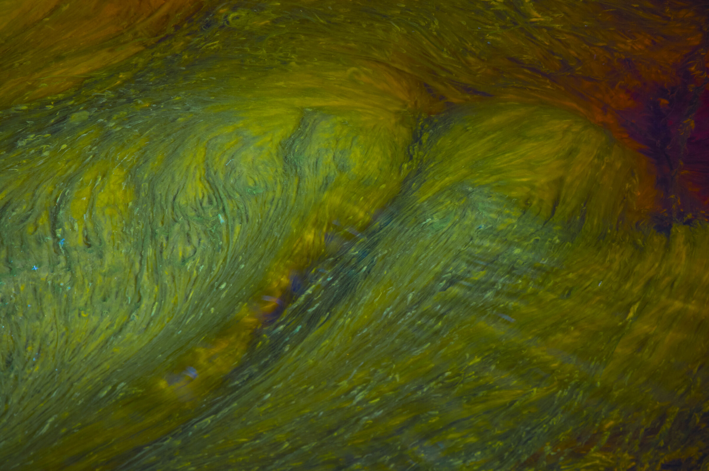 riflessi verdi - colore Rio Tinto