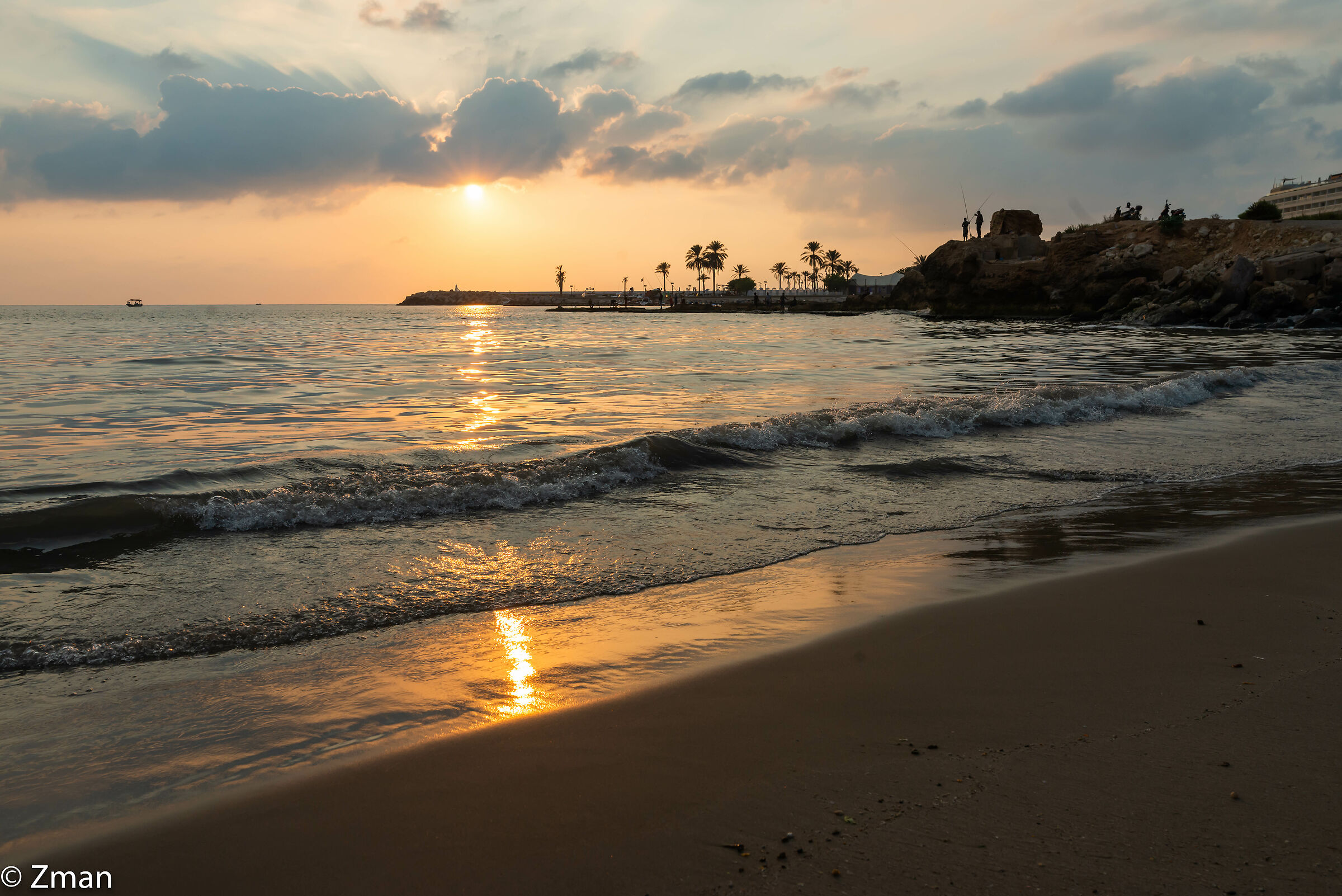 Sunset at White Sands Beach