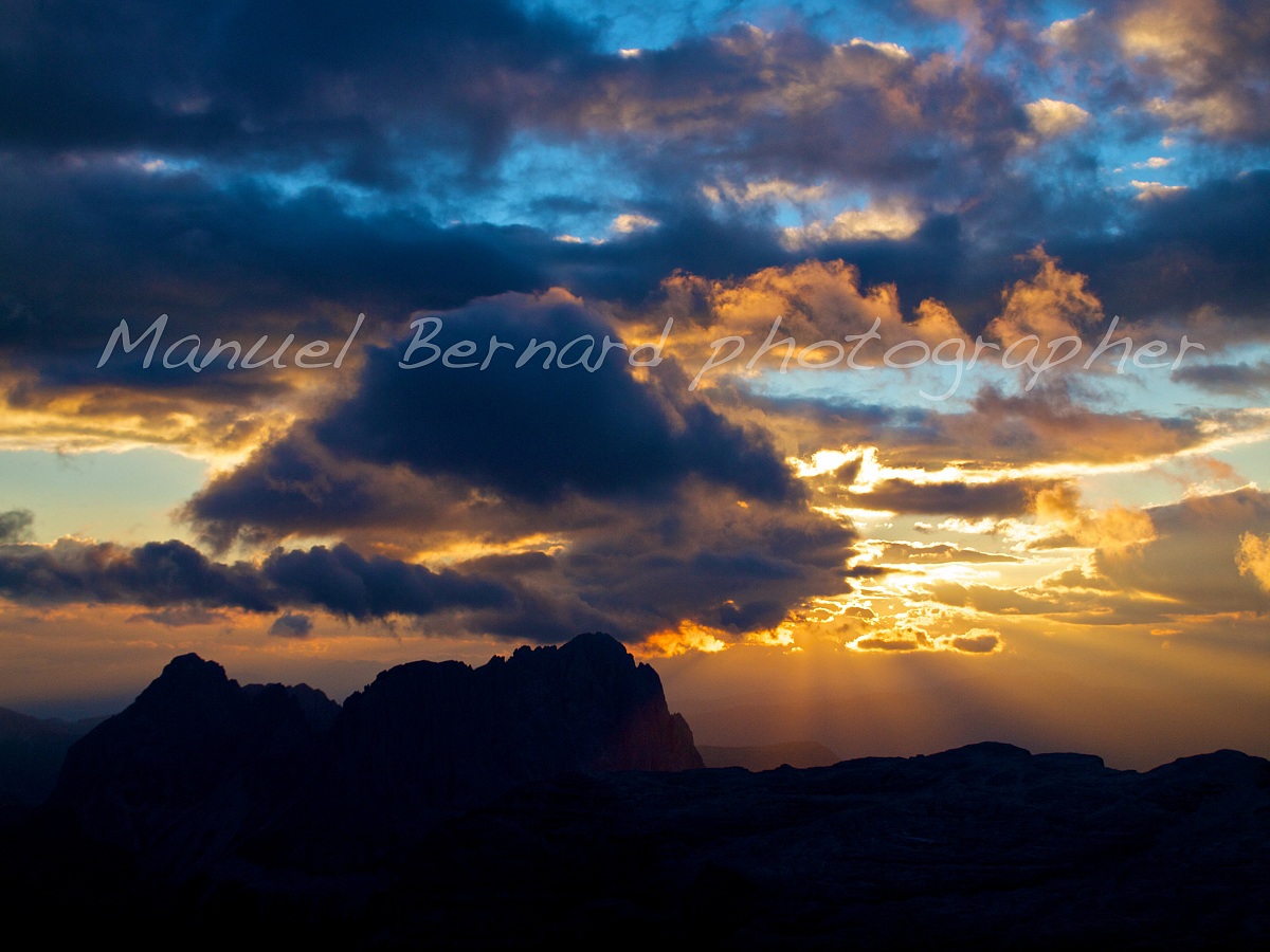 tramonto sul sassolungo