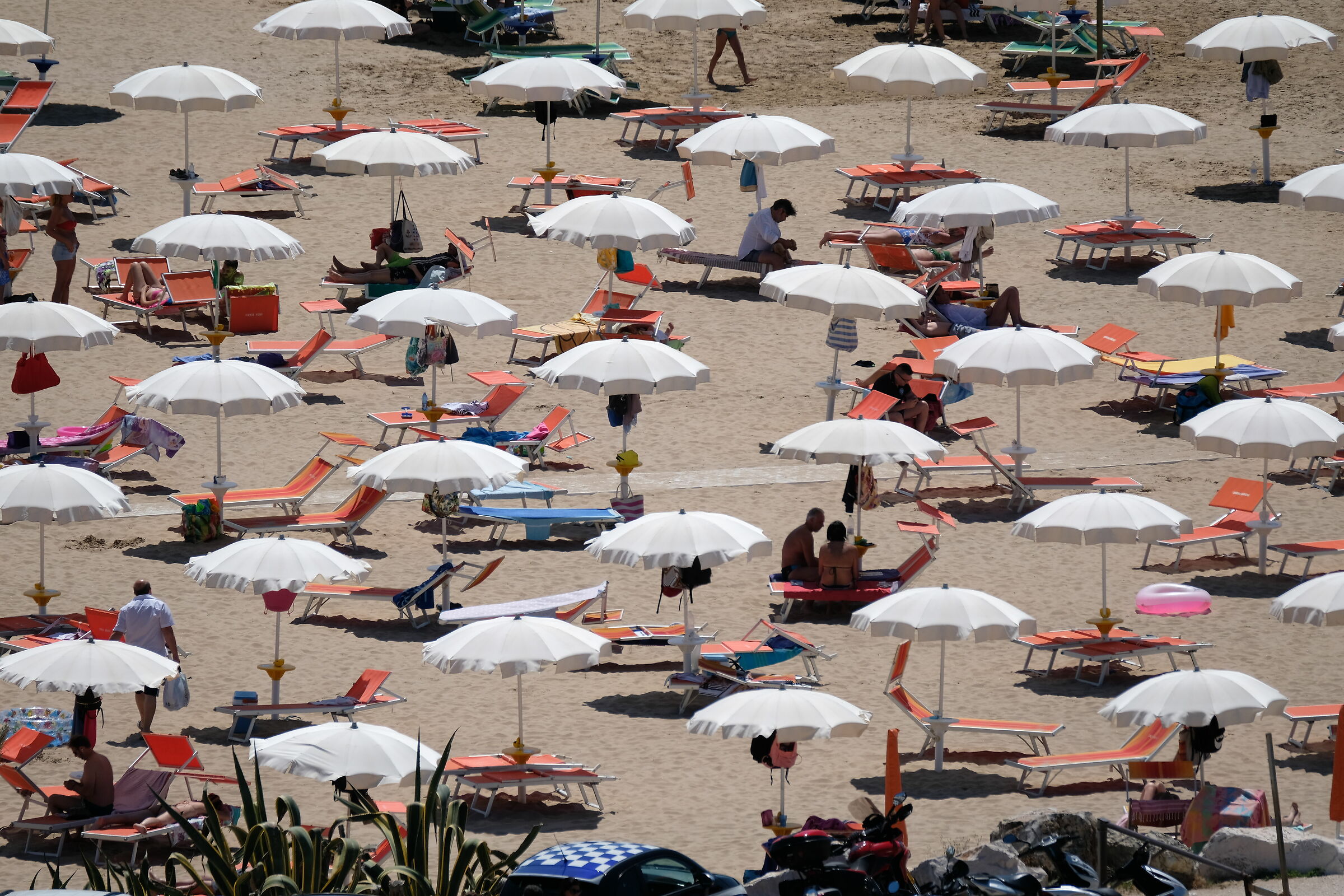 Peschici gli ombrelloni