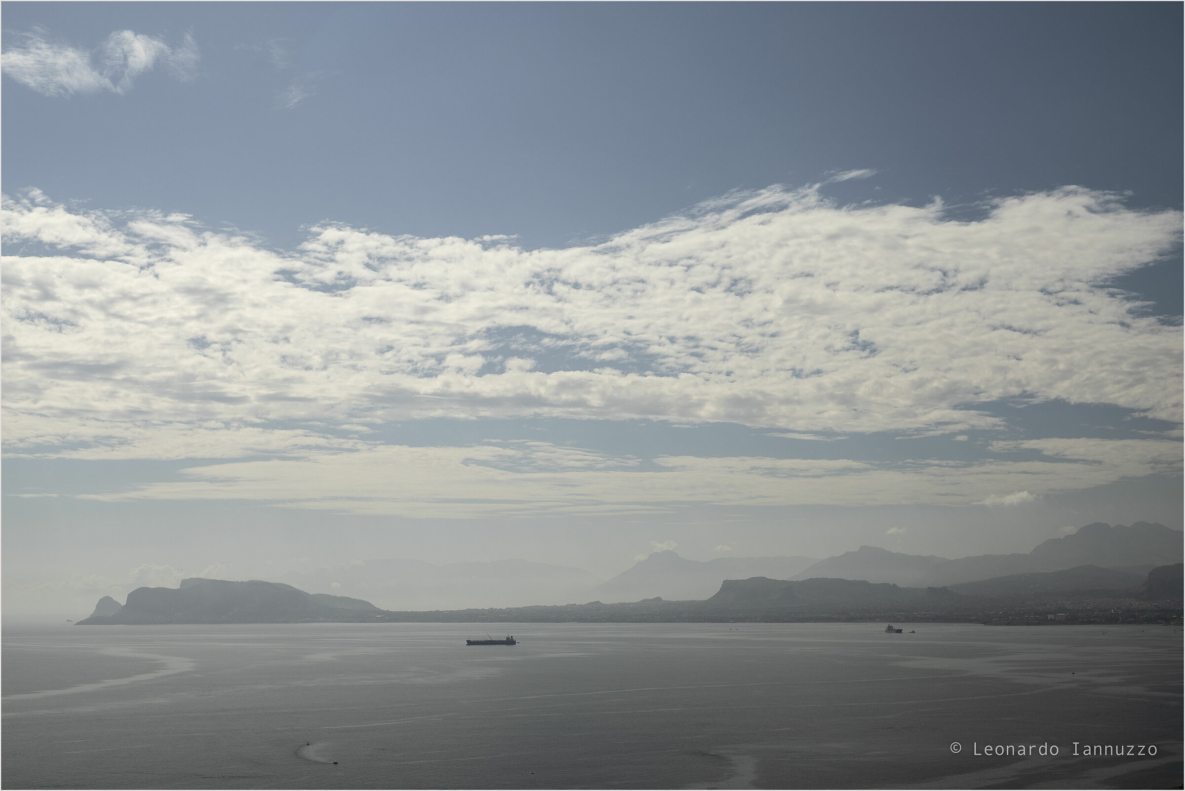 Gulf of Palermo with haze
