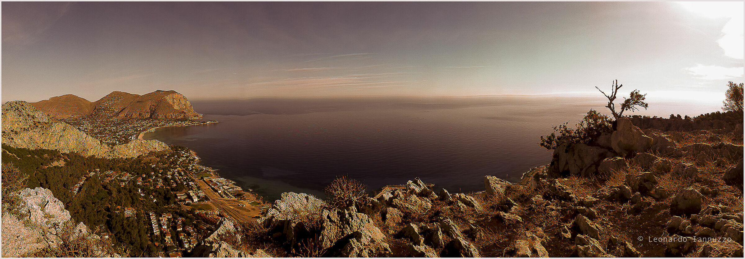 panorama of the Gulf of Mondello