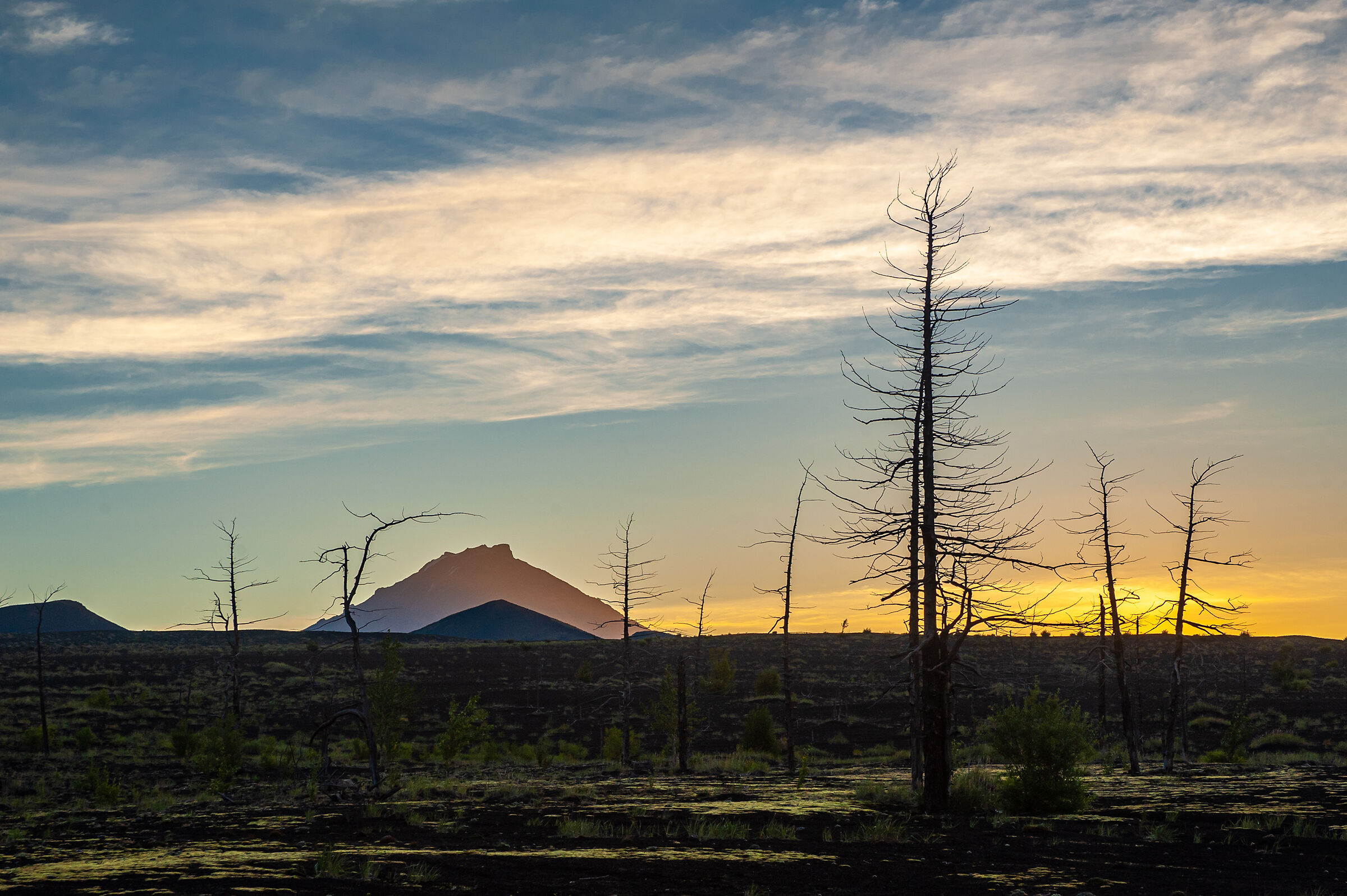 Campi di scorie del vulcano Tolbachinsky. Kamchatk