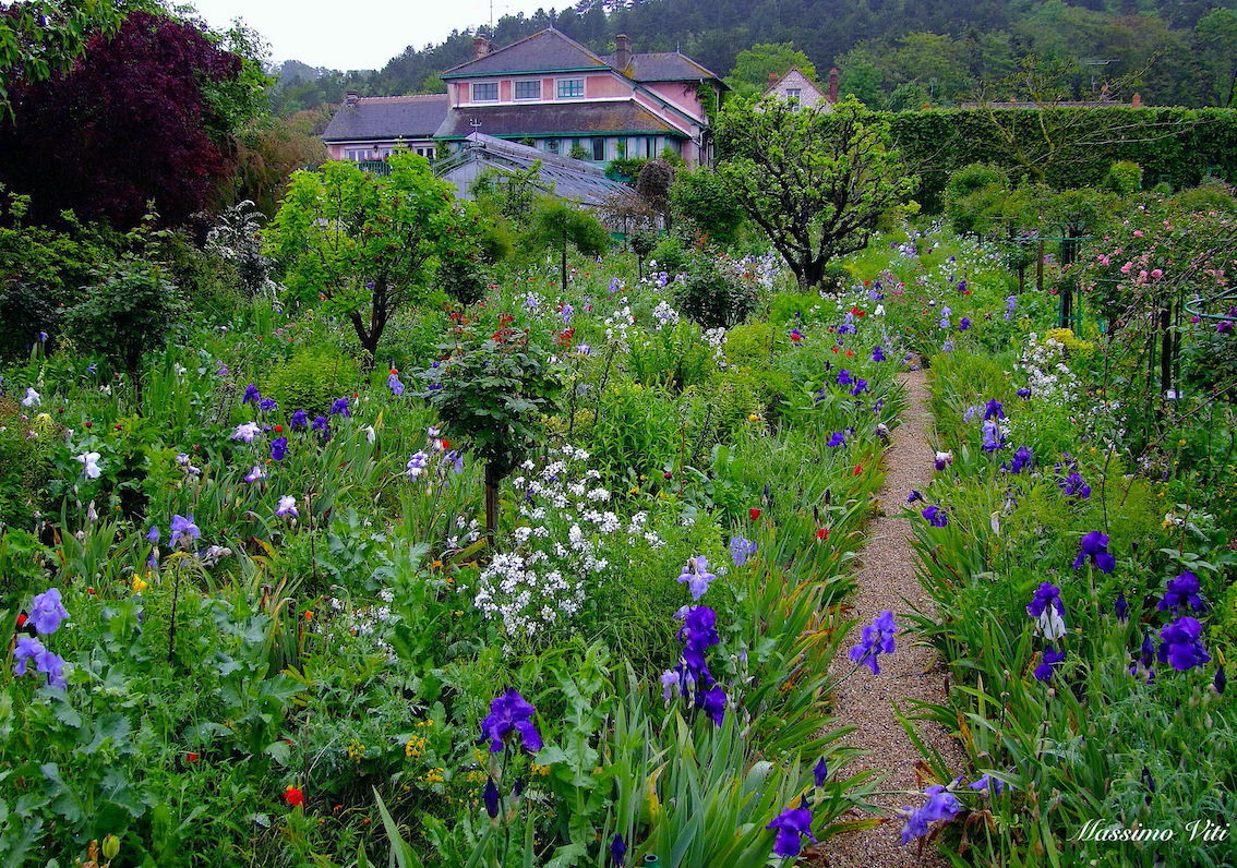 The private garden of Claude Monet's house