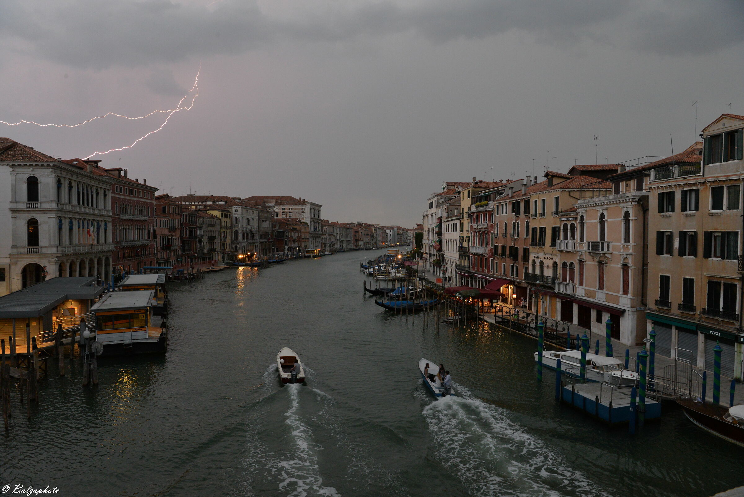 Clouds frightened by thunder burst into tears.
