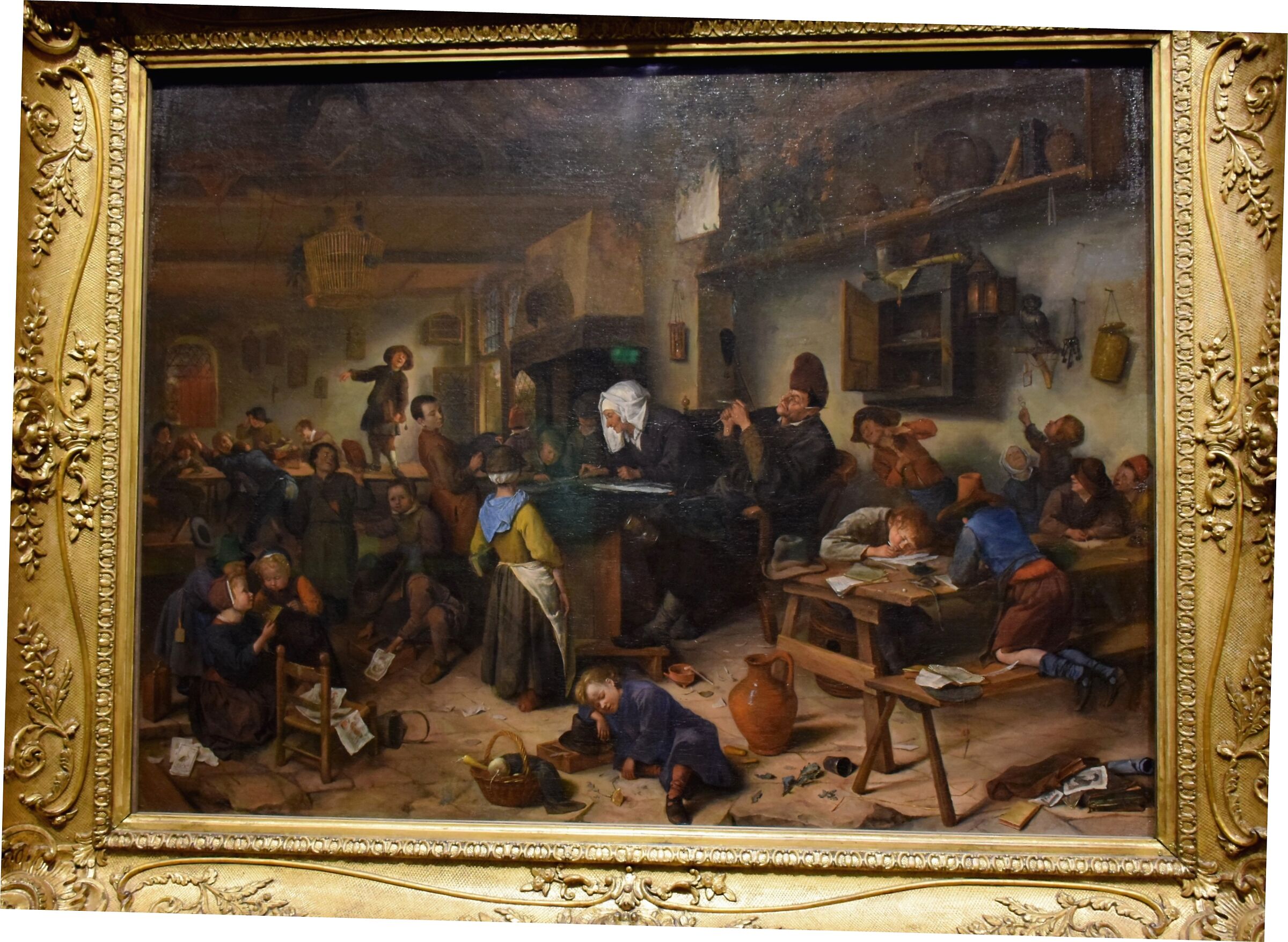 Jan Steen "Una scuola per ragazzi e ragazze"