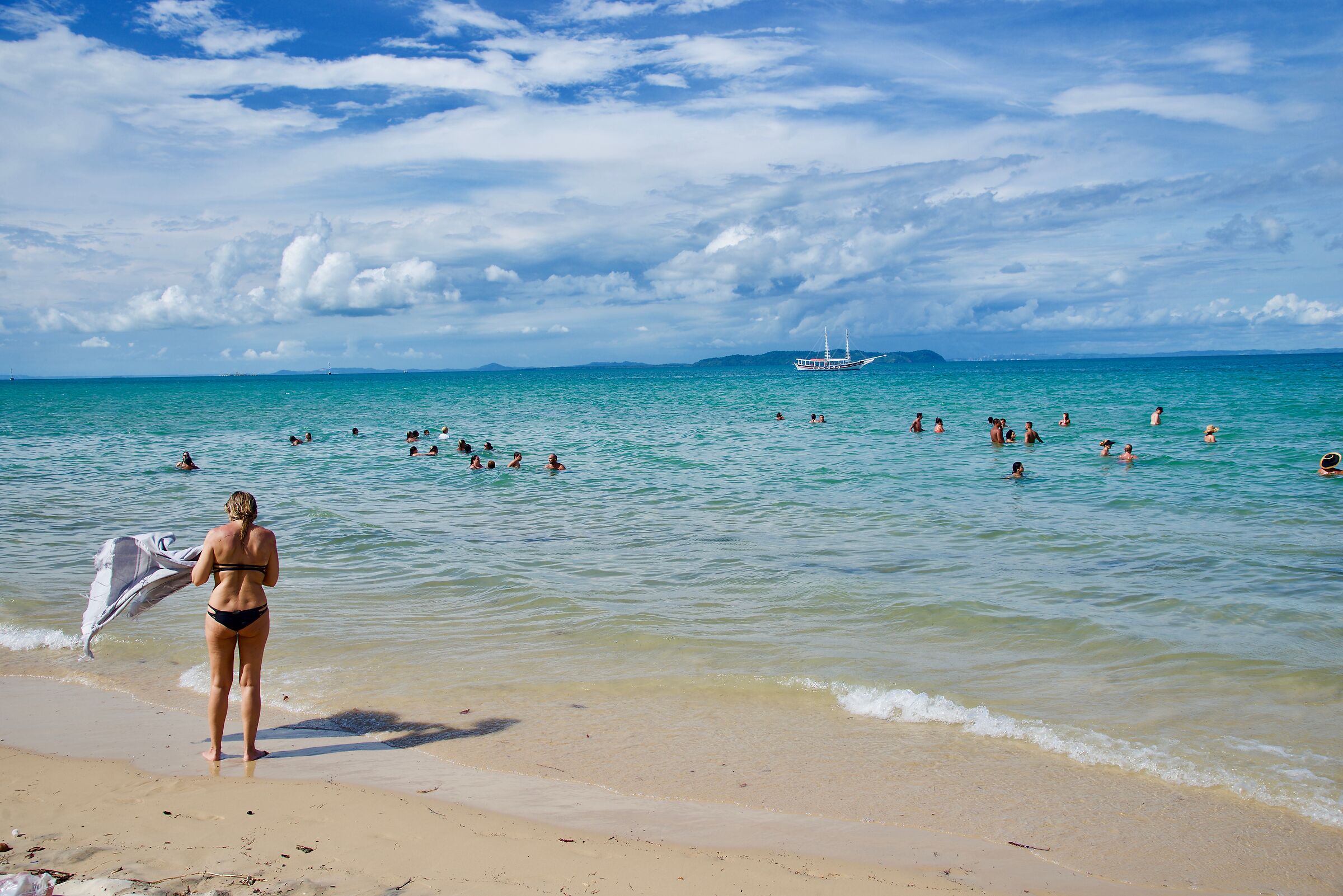 La spiaggia sull'isola