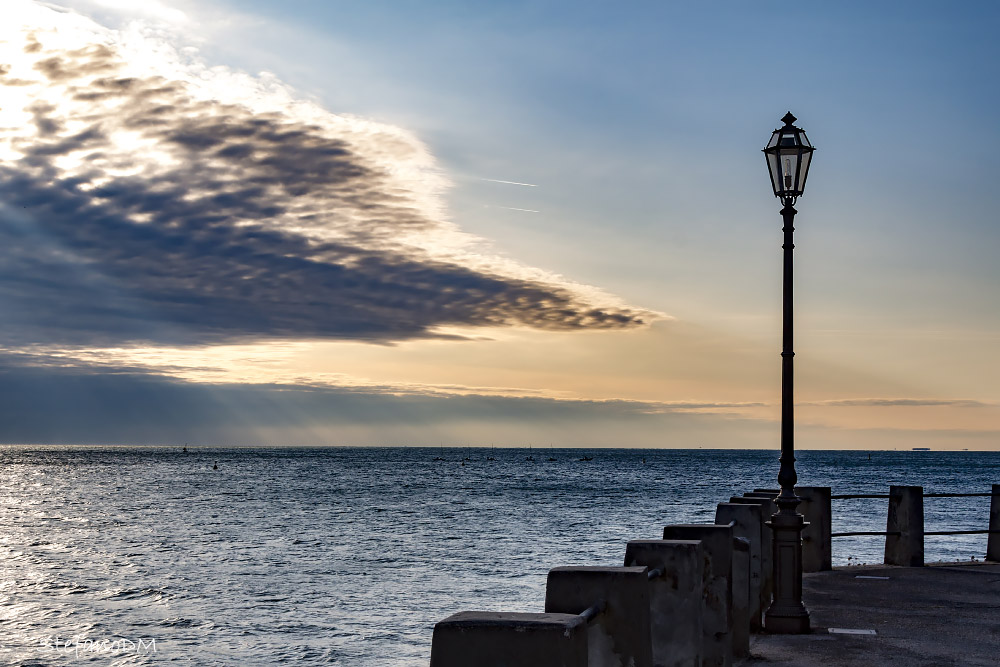Tramonto sul golfo di Trieste