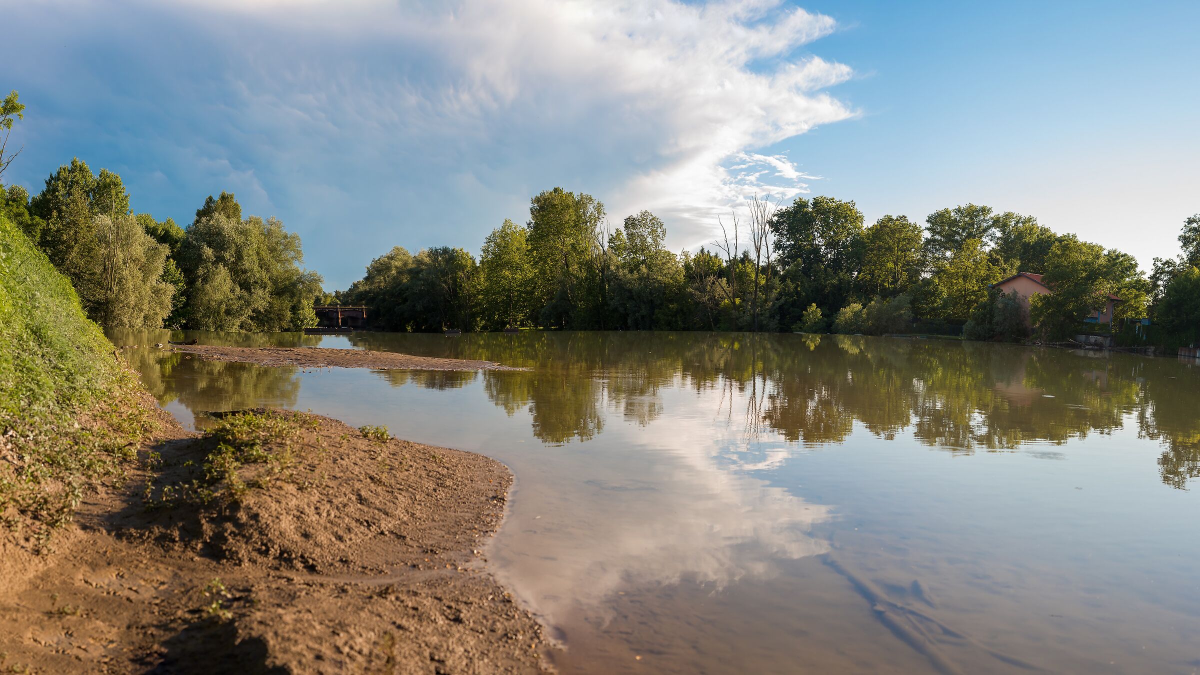 The Serio after the storm