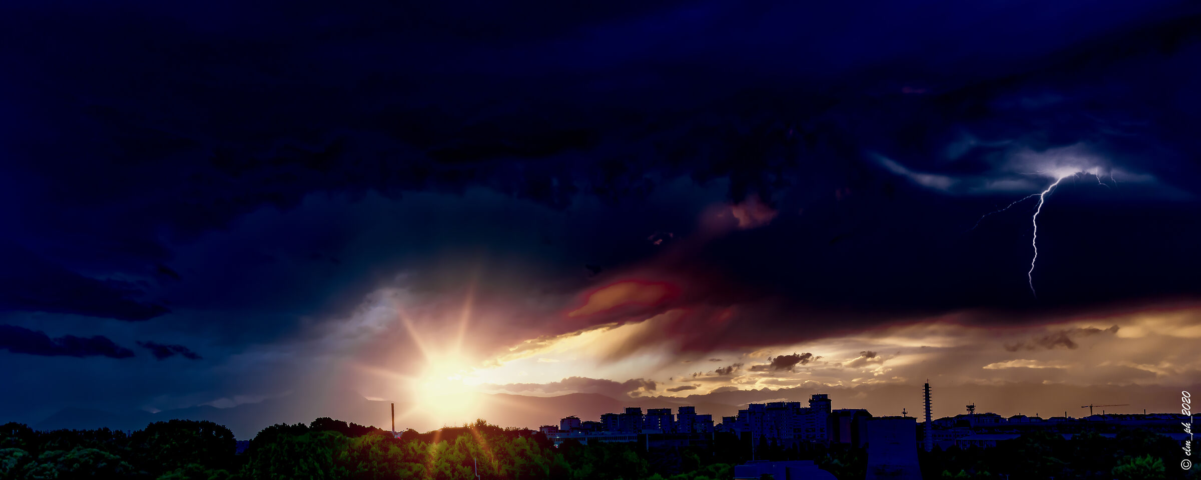 Sunset... with the storm