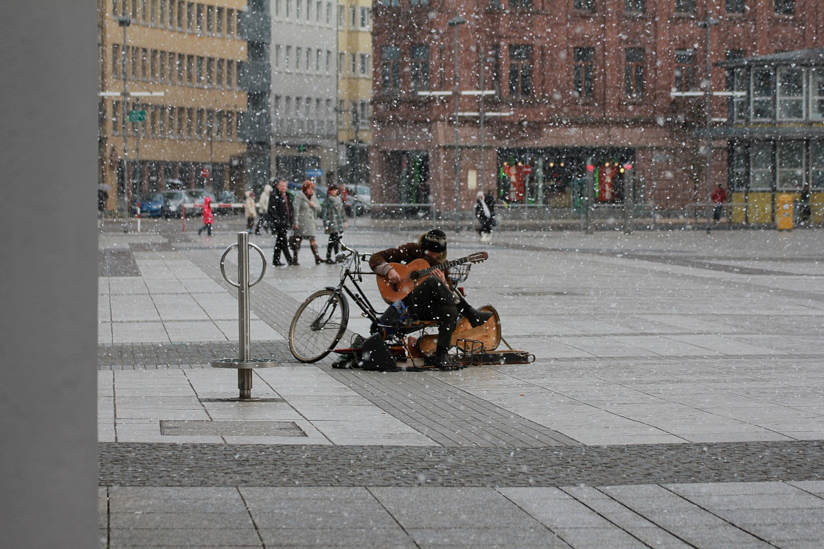 even when it snows ........