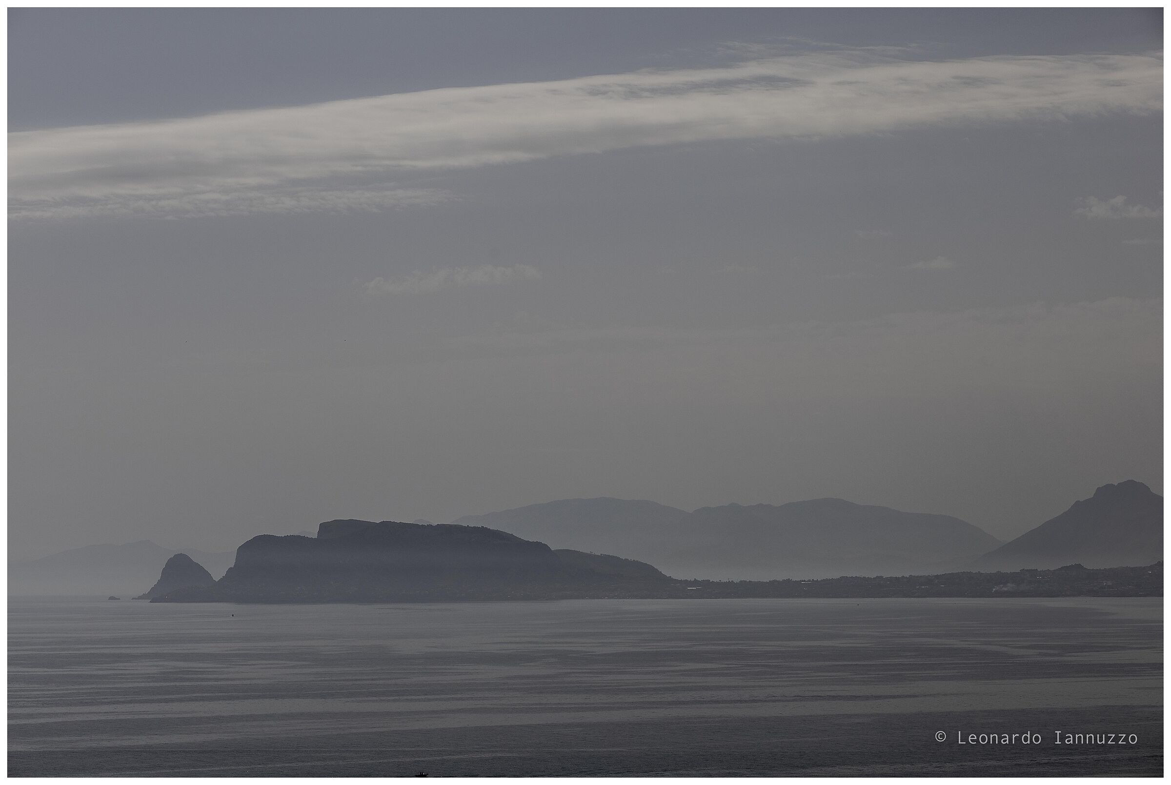 Gulf of Palermo with haze