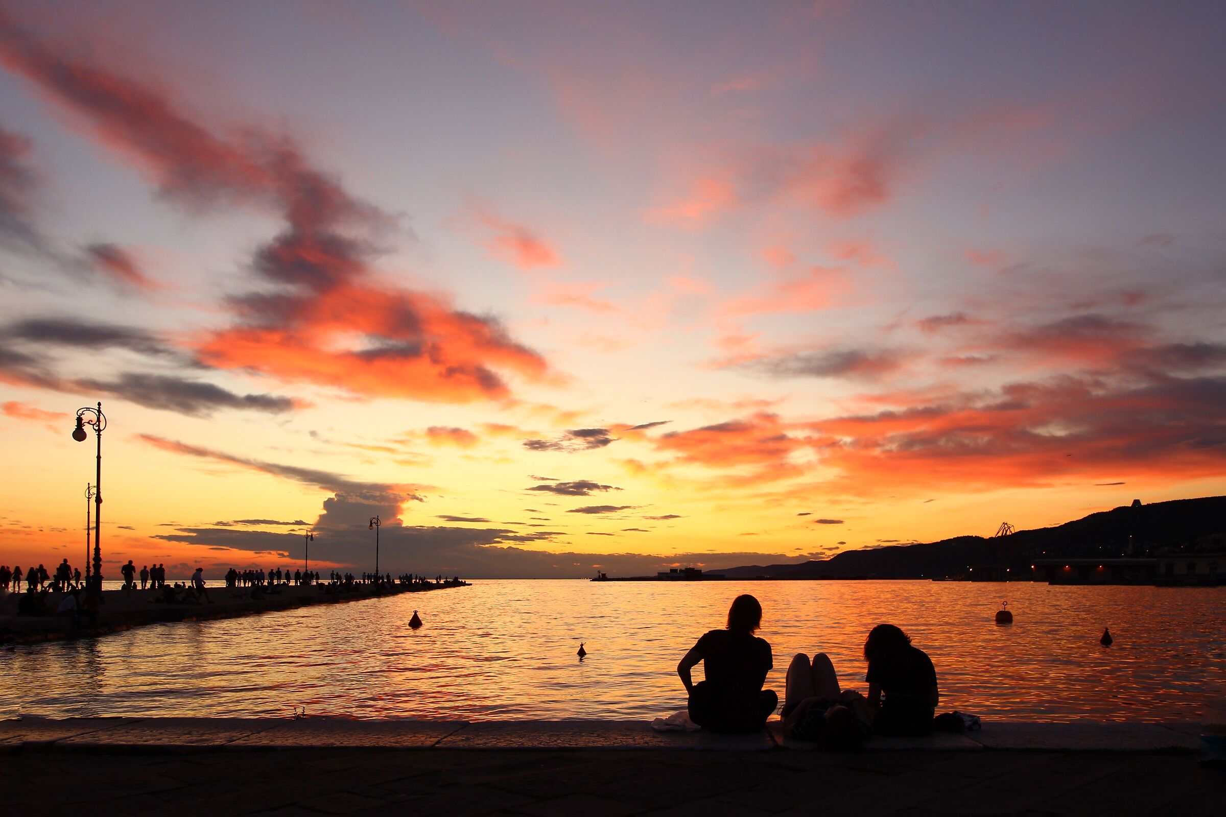 Trieste and its sunsets