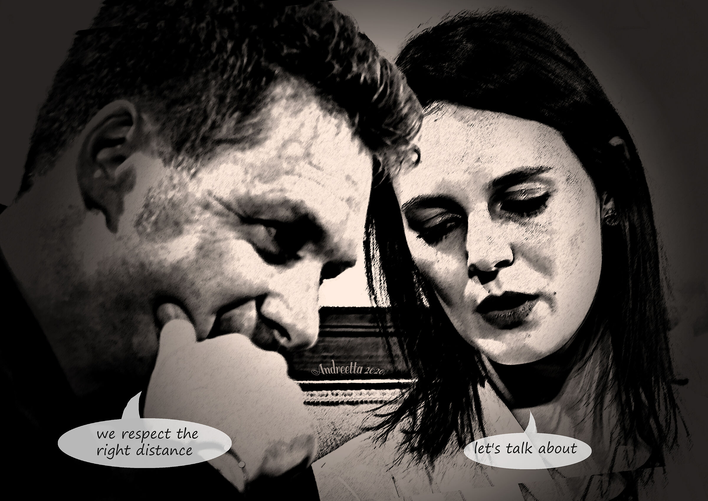 parliamone ( manteniamo la distanza di sicurezza)