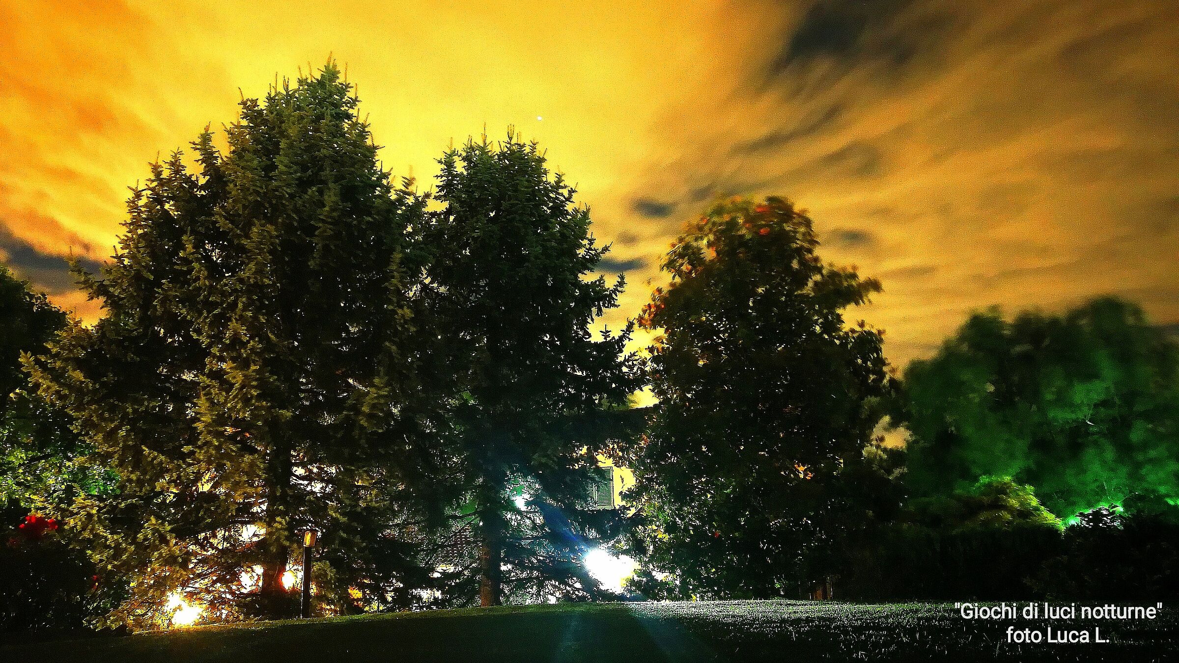 Giochi di luci notturne