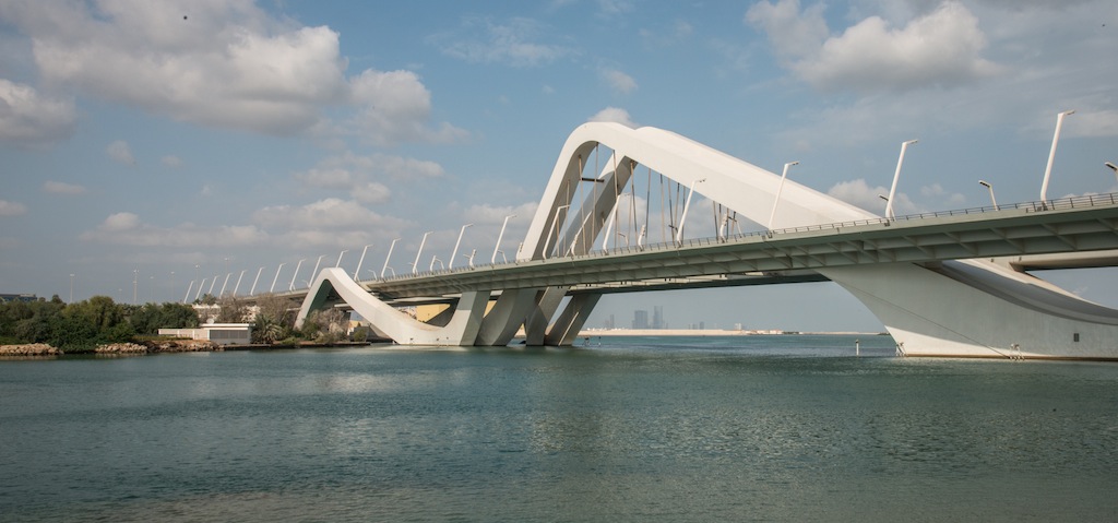 Shk Zayed Bridge in Abu Dhabi
