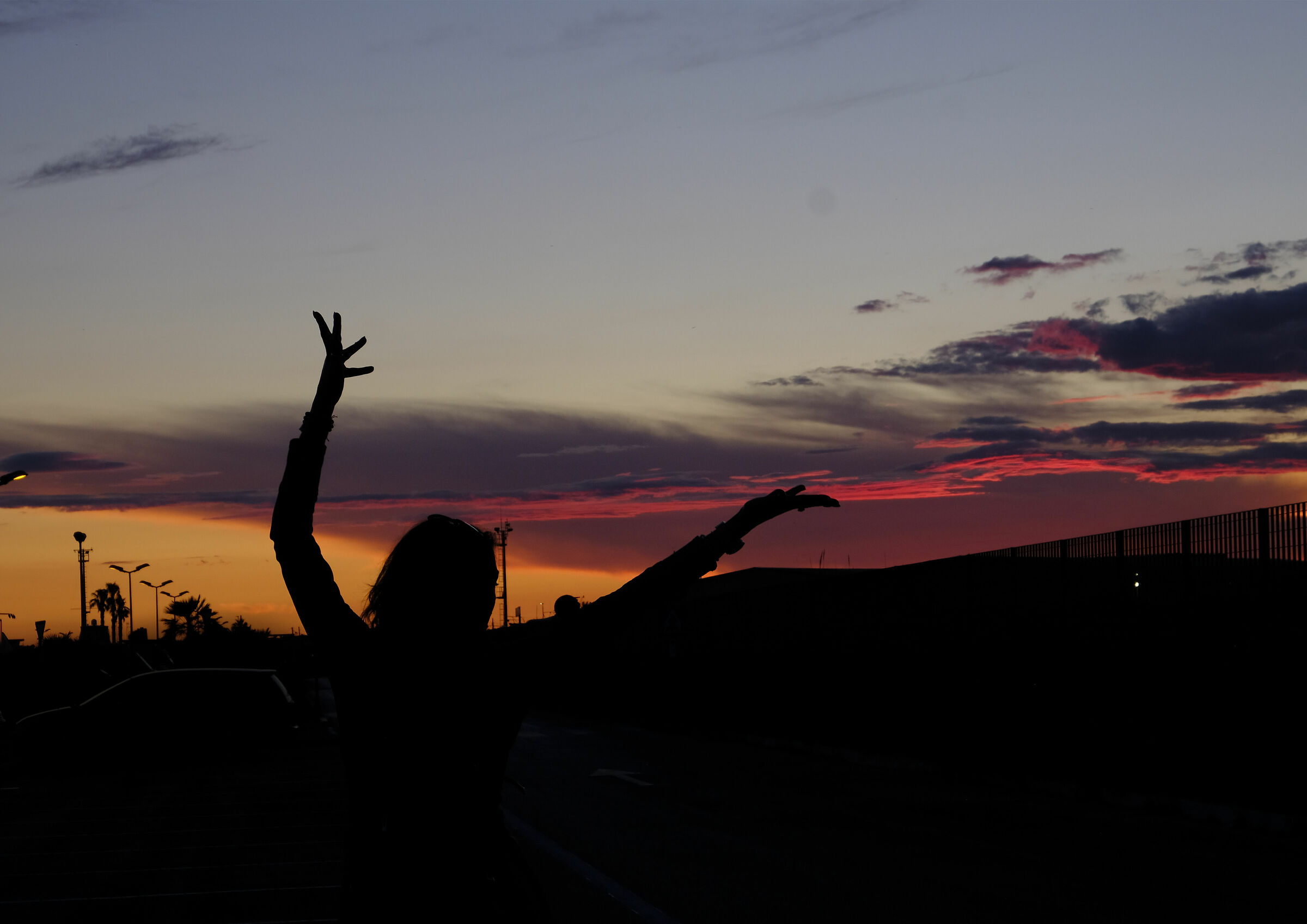 tramonto di ostia al porto