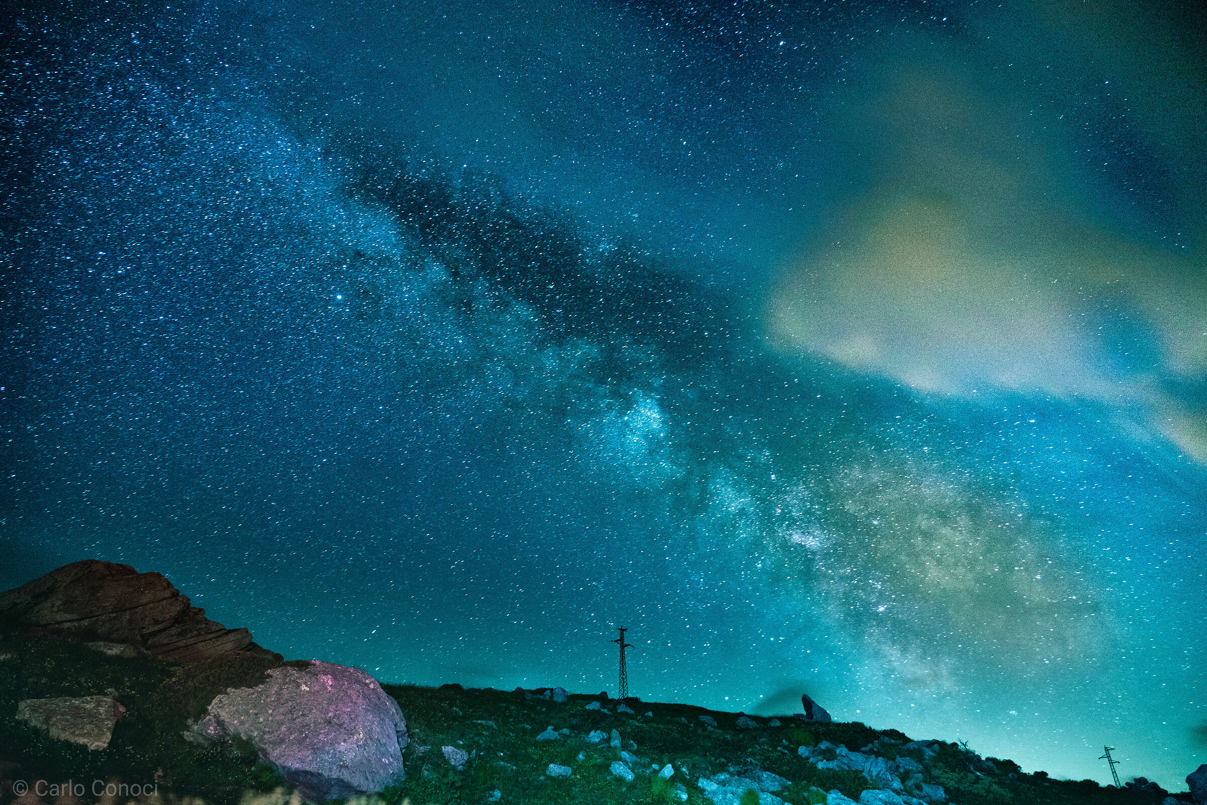 Via Lattea dal passo dello Spluga