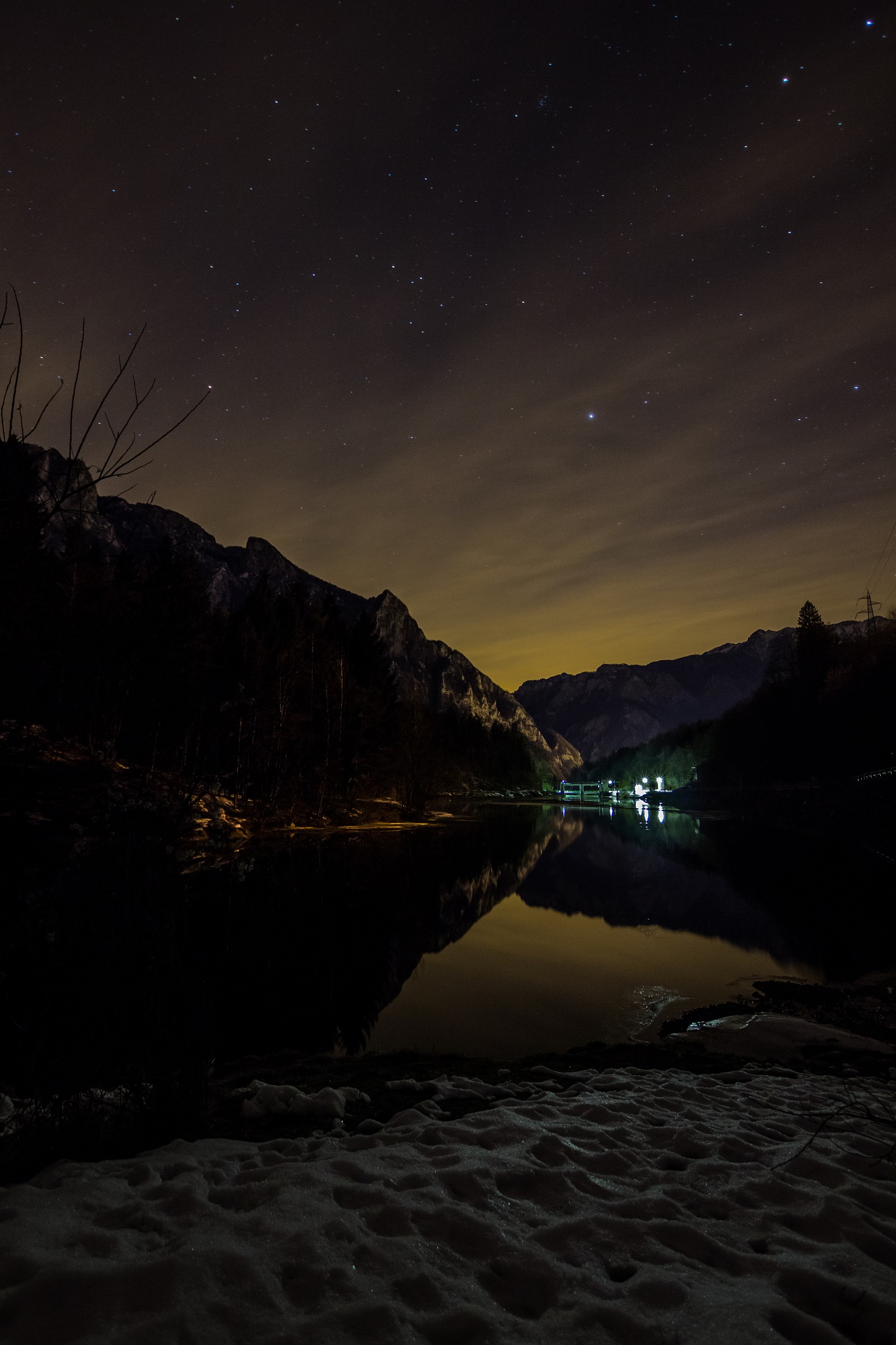 Lago Bernigolo by night