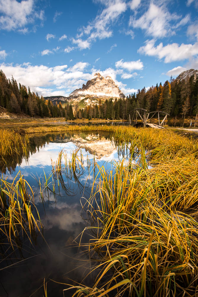 Three peaks of Lavaredo and Lake Antorno