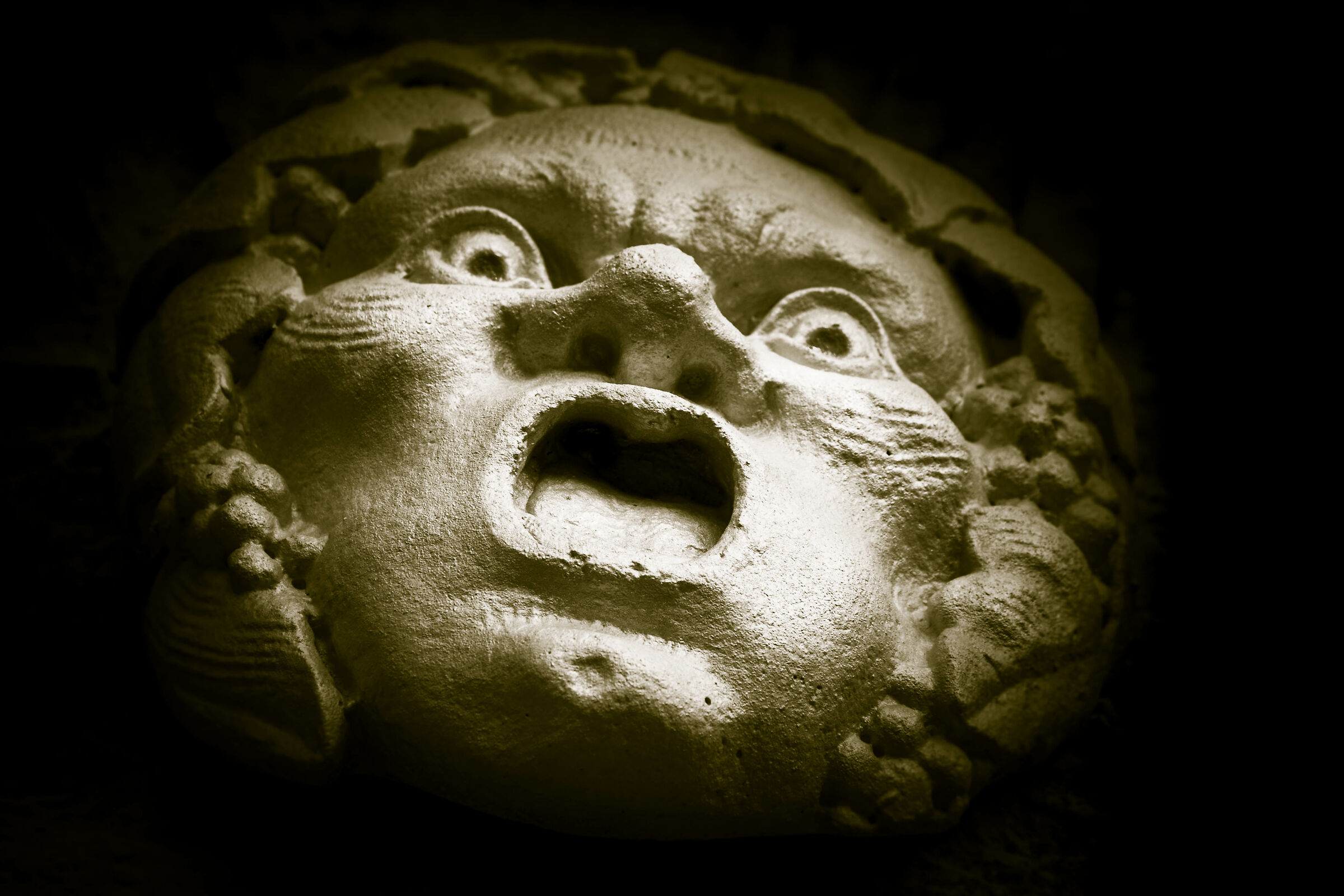 Anathema on the horrors of the world...