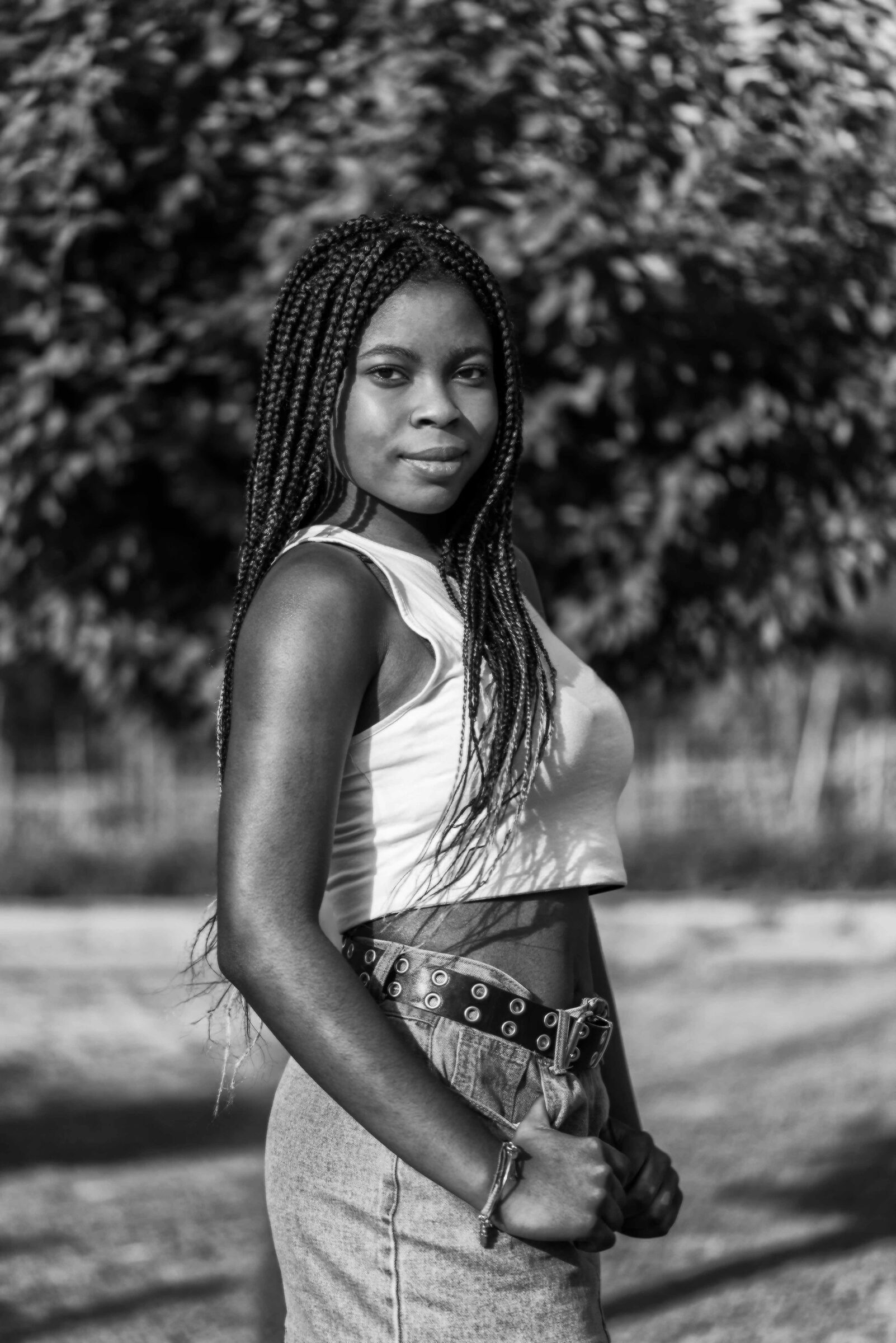 portrait black and white