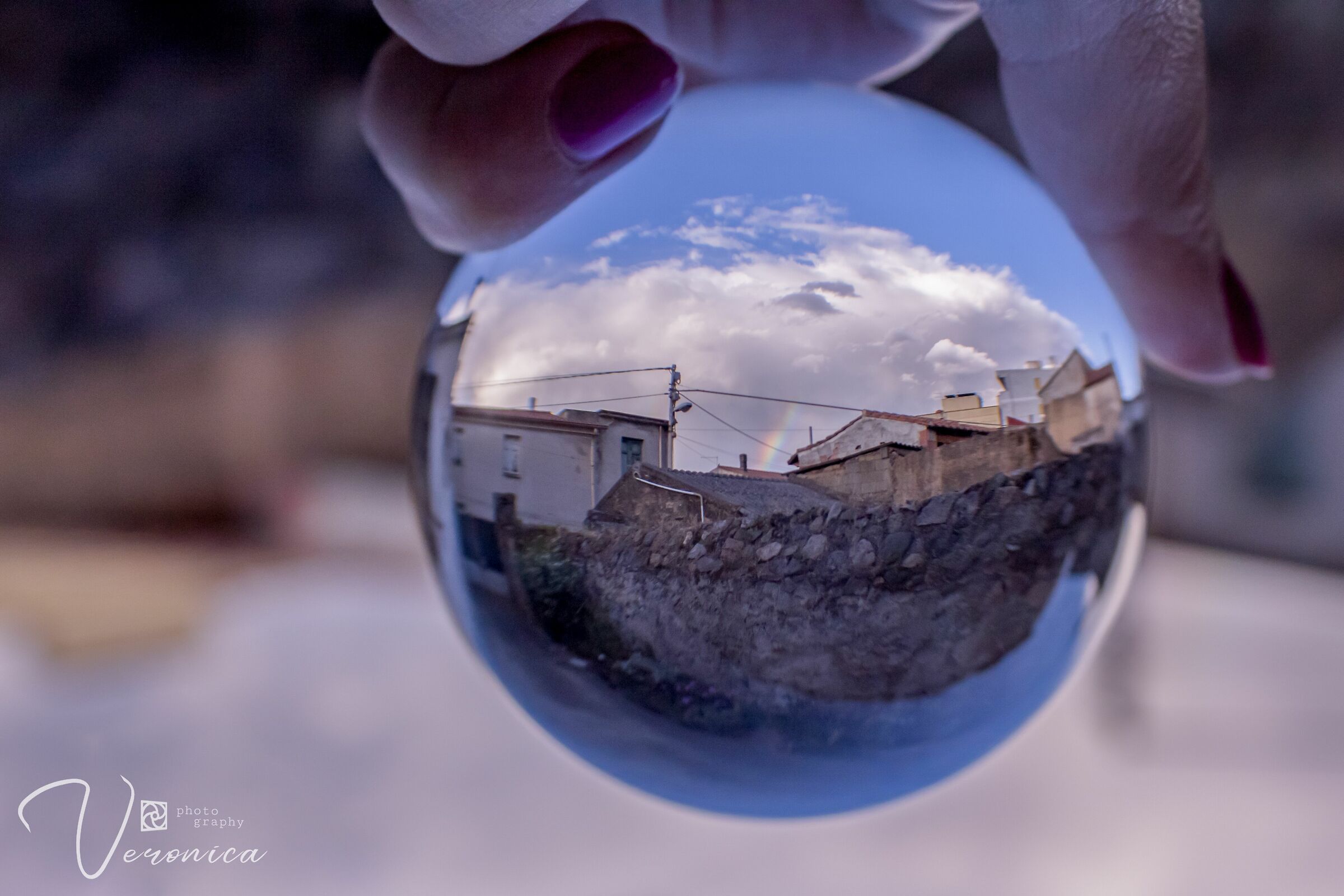 Arcobaleno in lensball