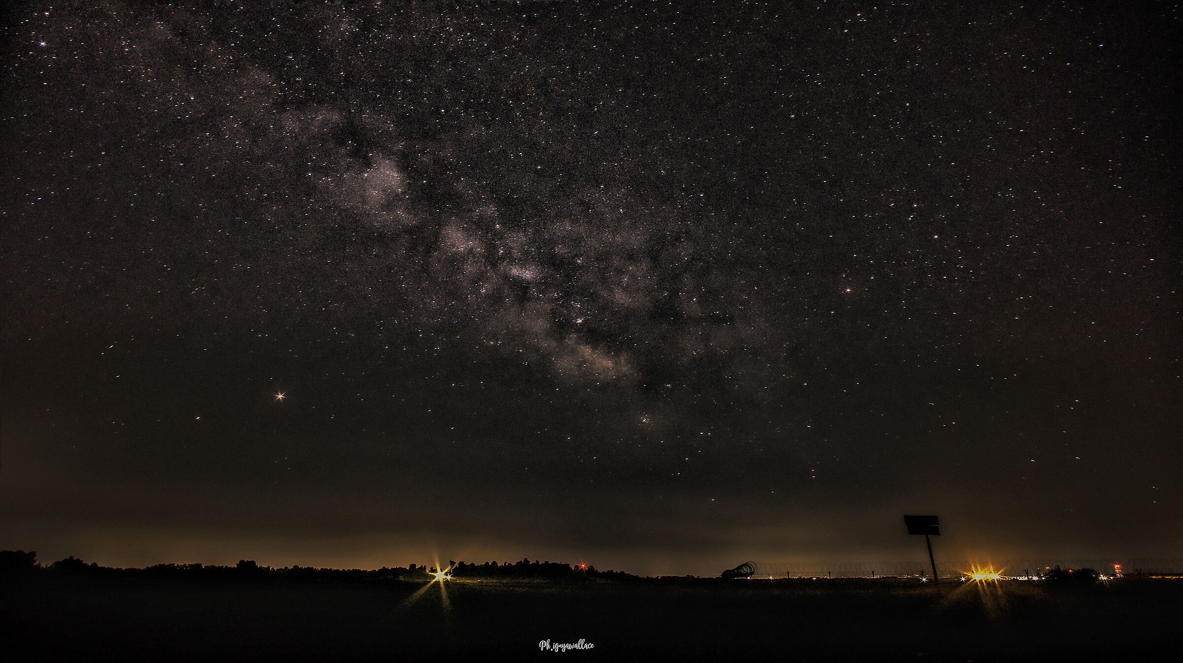 Milky Way on airport