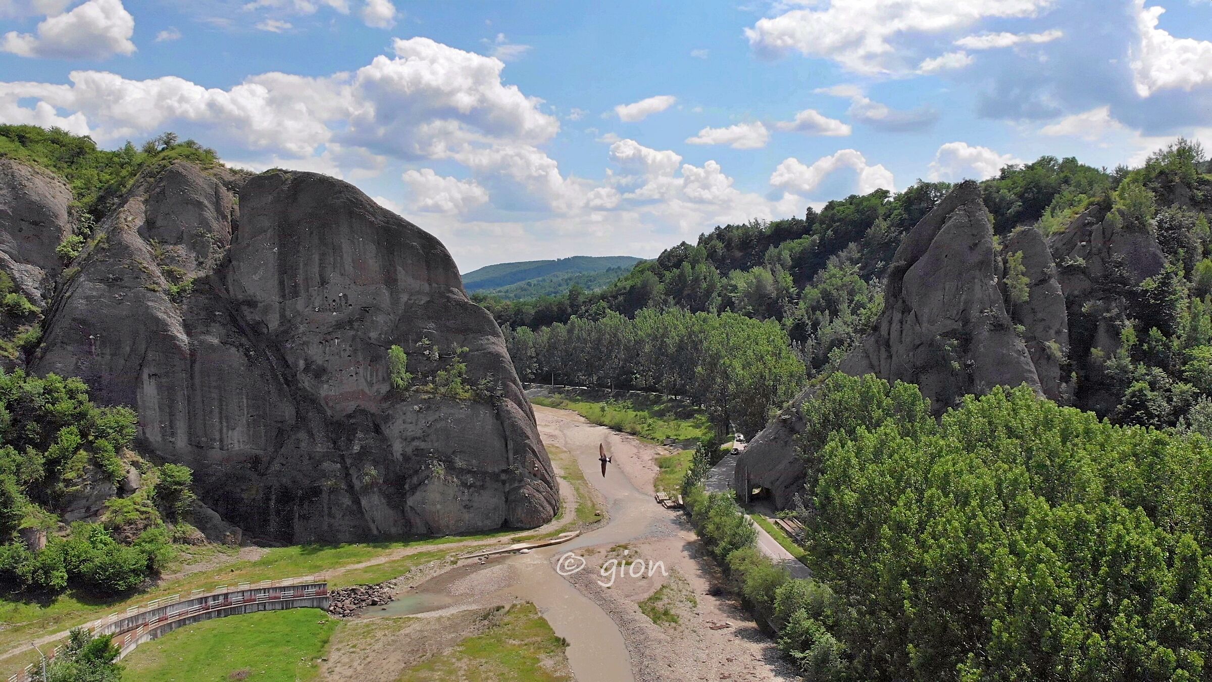The gorge from the sky