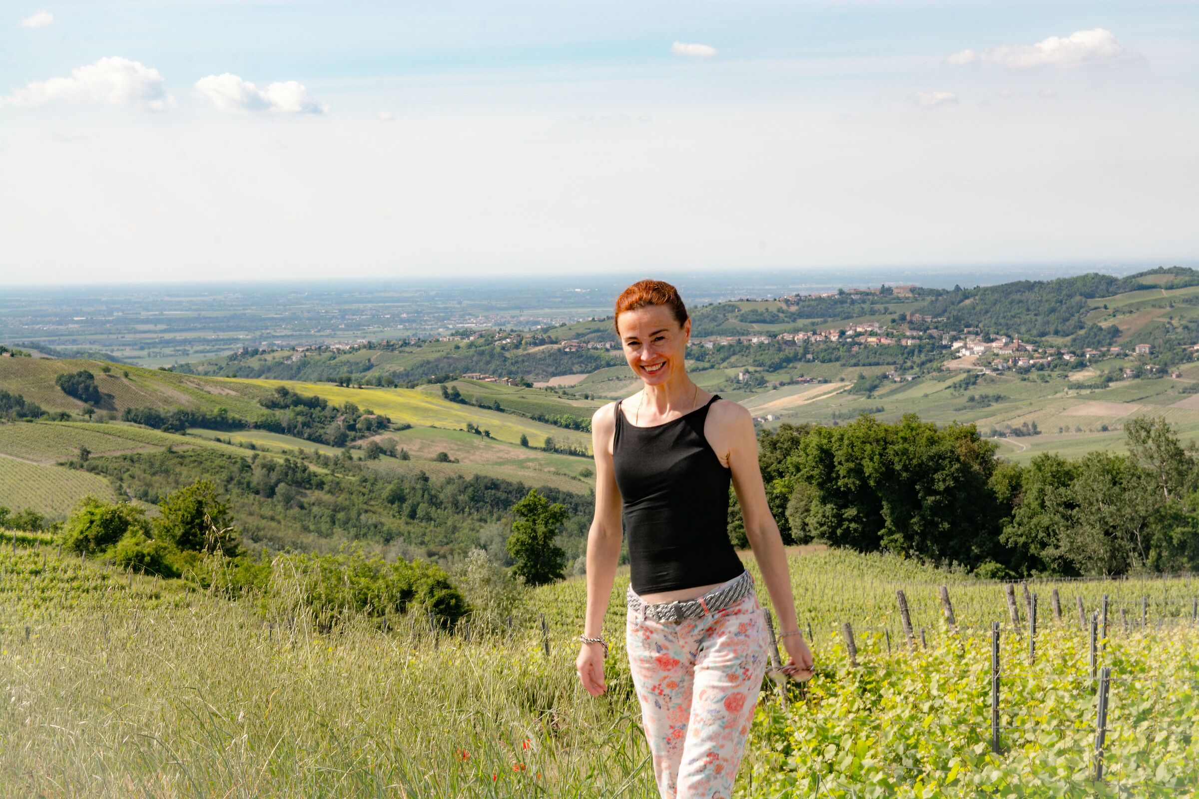hills and girl