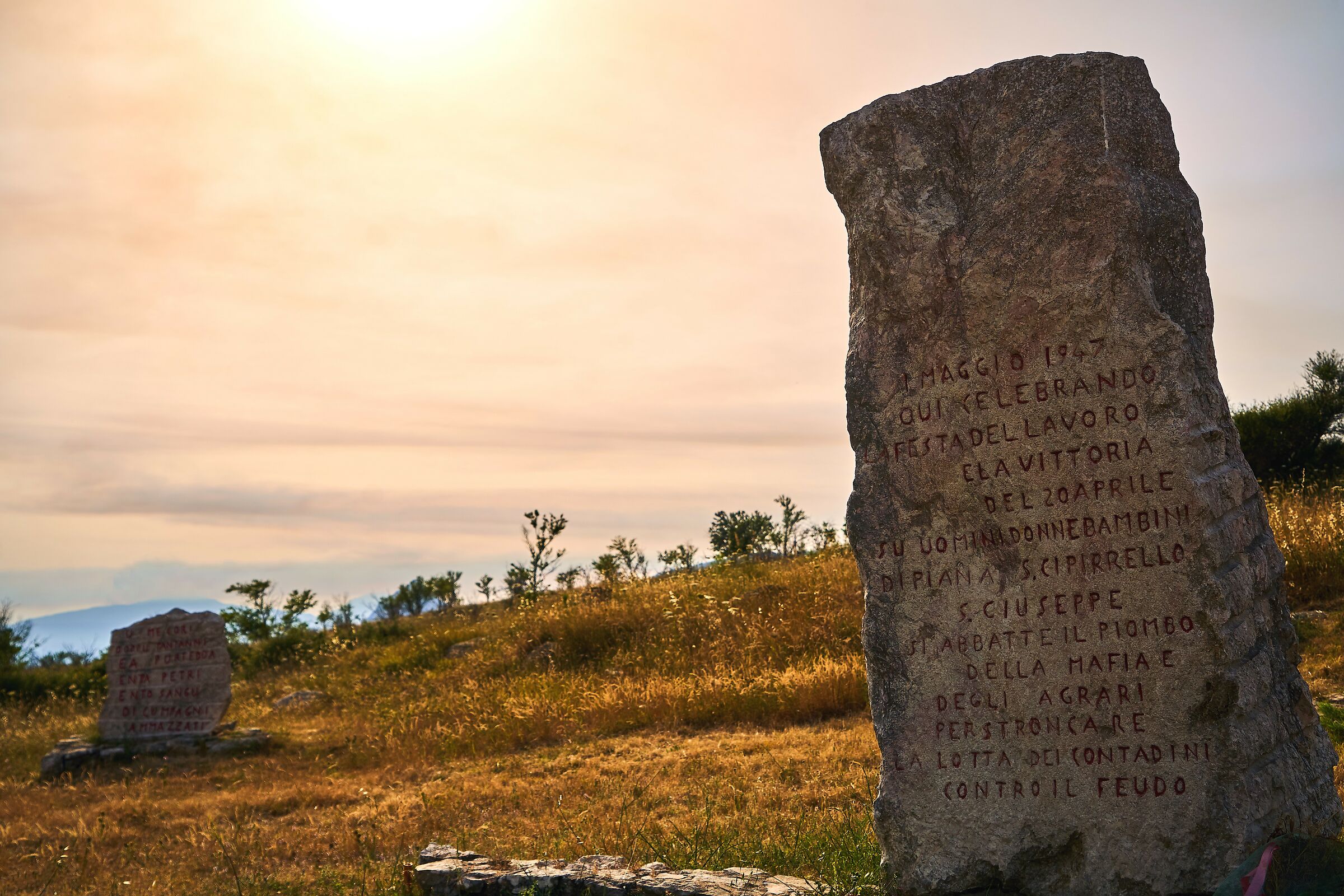 Portella della ginestra: al calar del giorno