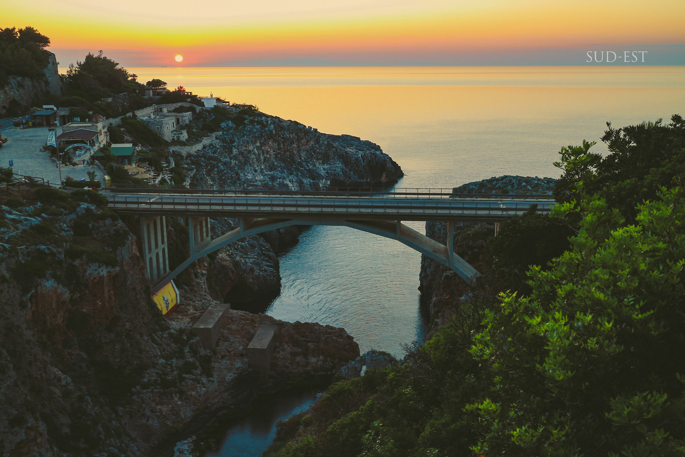 First lights of dawn ,Ciolo Bridge (salt)