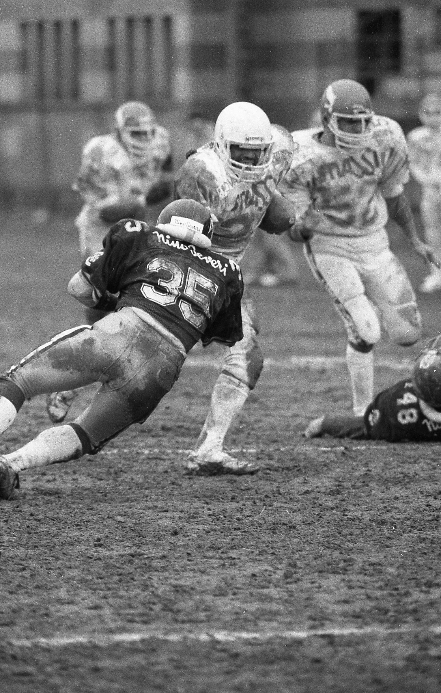 placcaggio su Garry Pearson - 1986