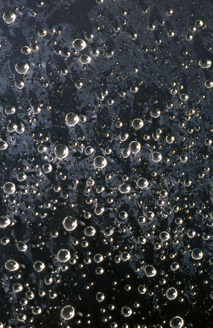 drops on window glass