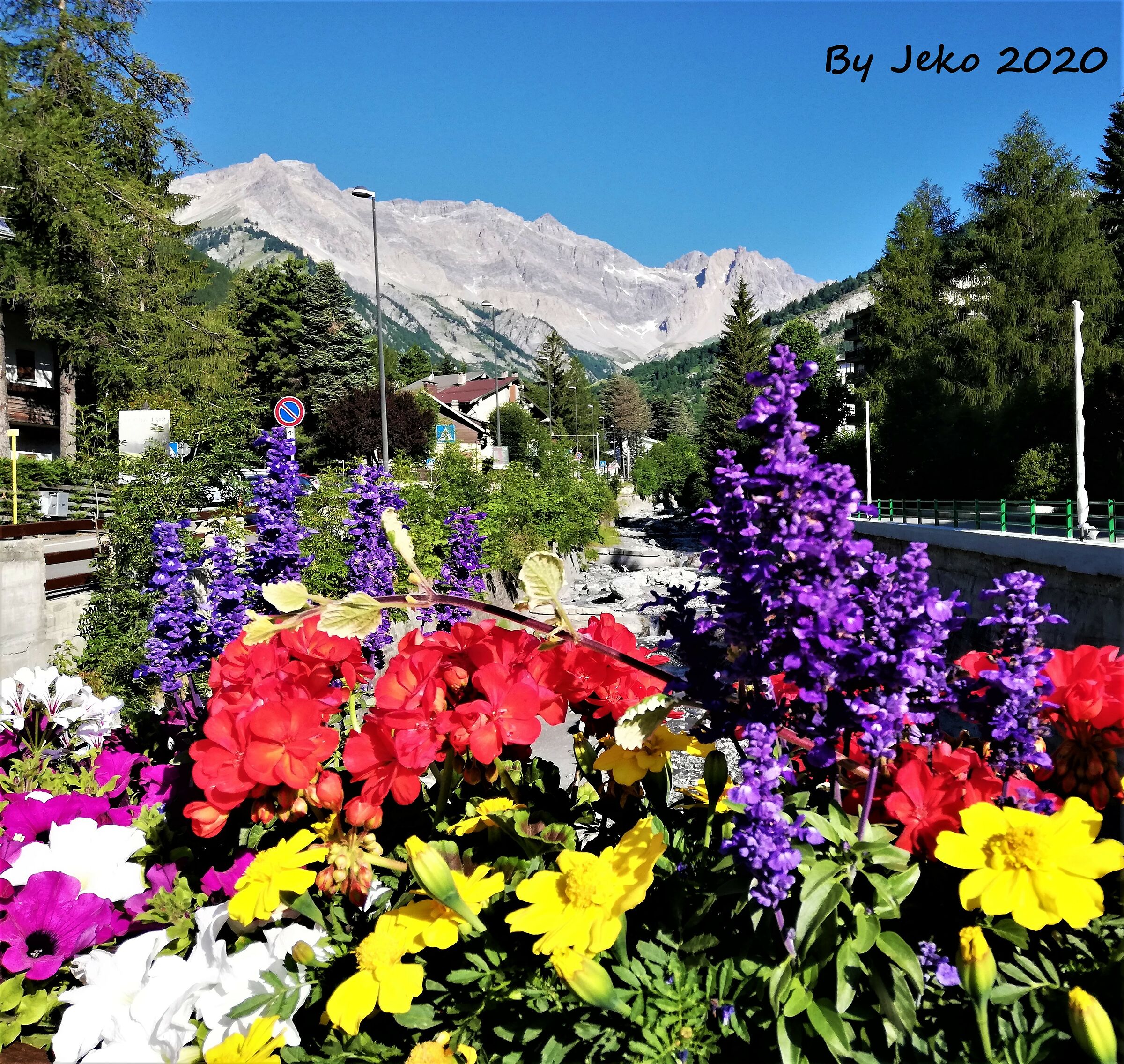 mountain in the middle of summer...