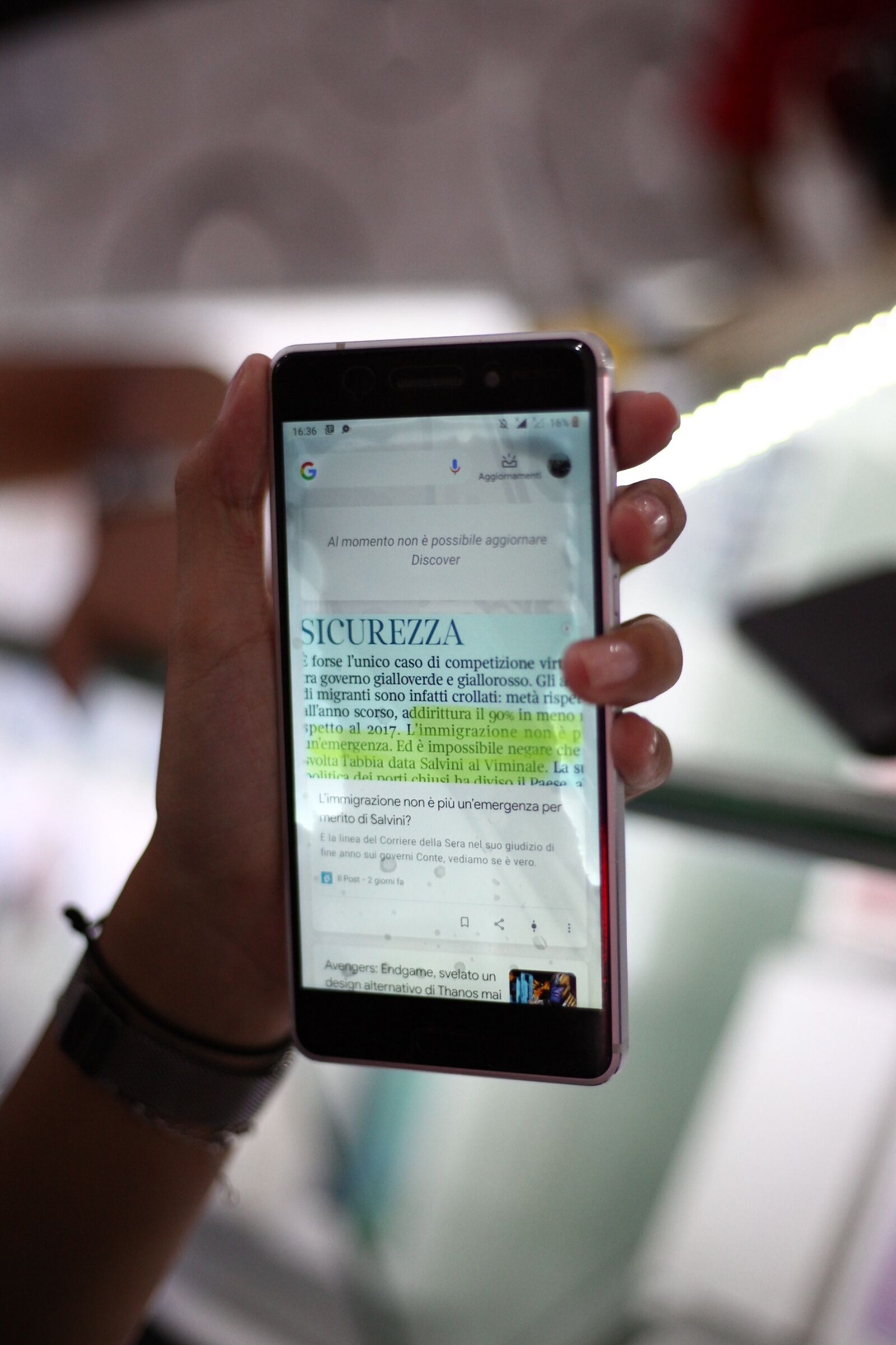 Anche lui si è bagnato, povero Nokia 6