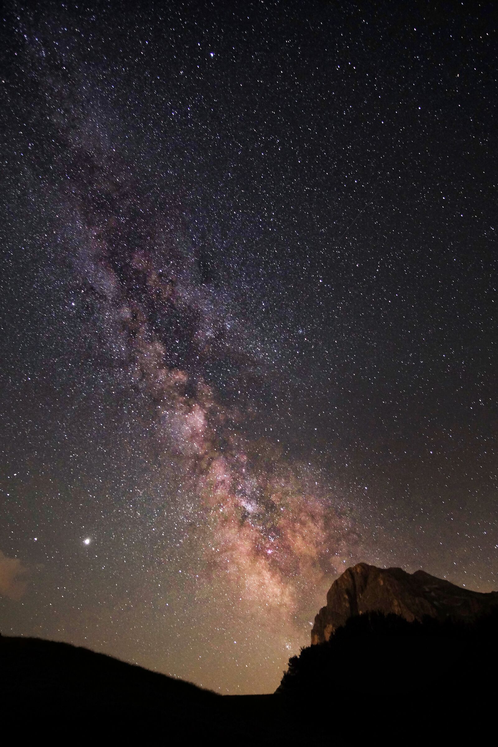 Milky way above Gran Sasso