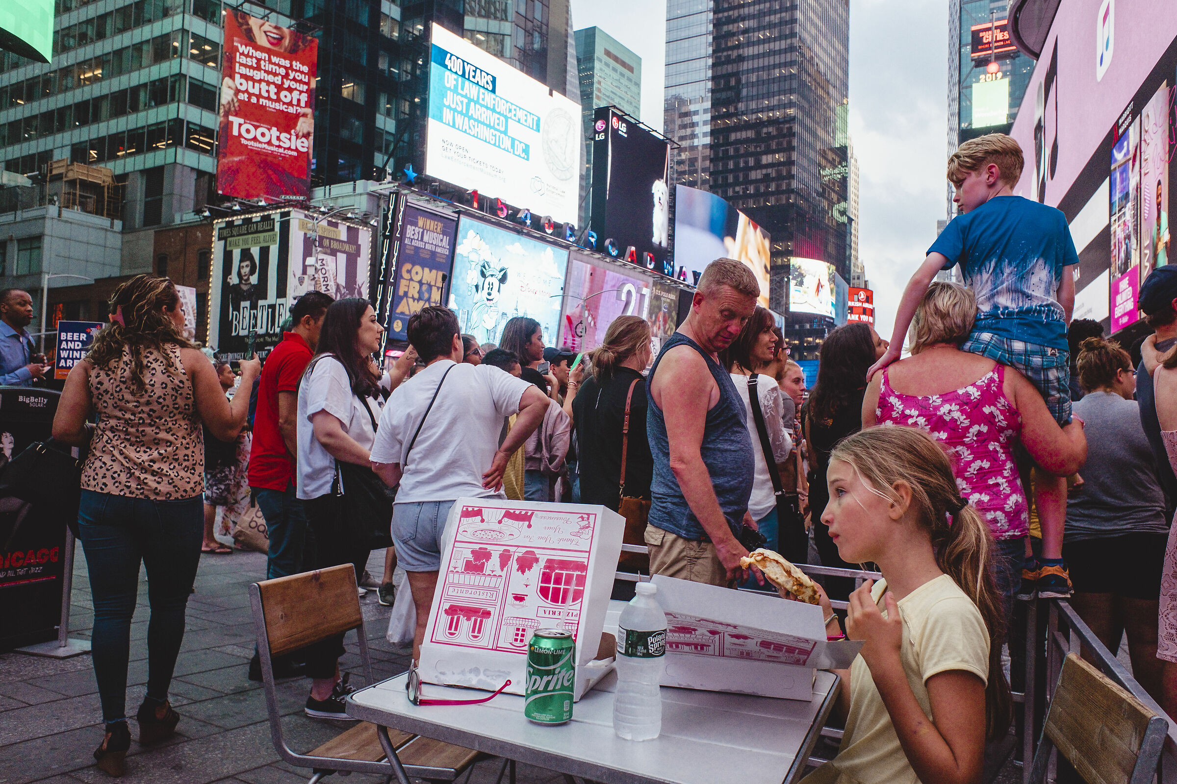NYC - eating in Times Square