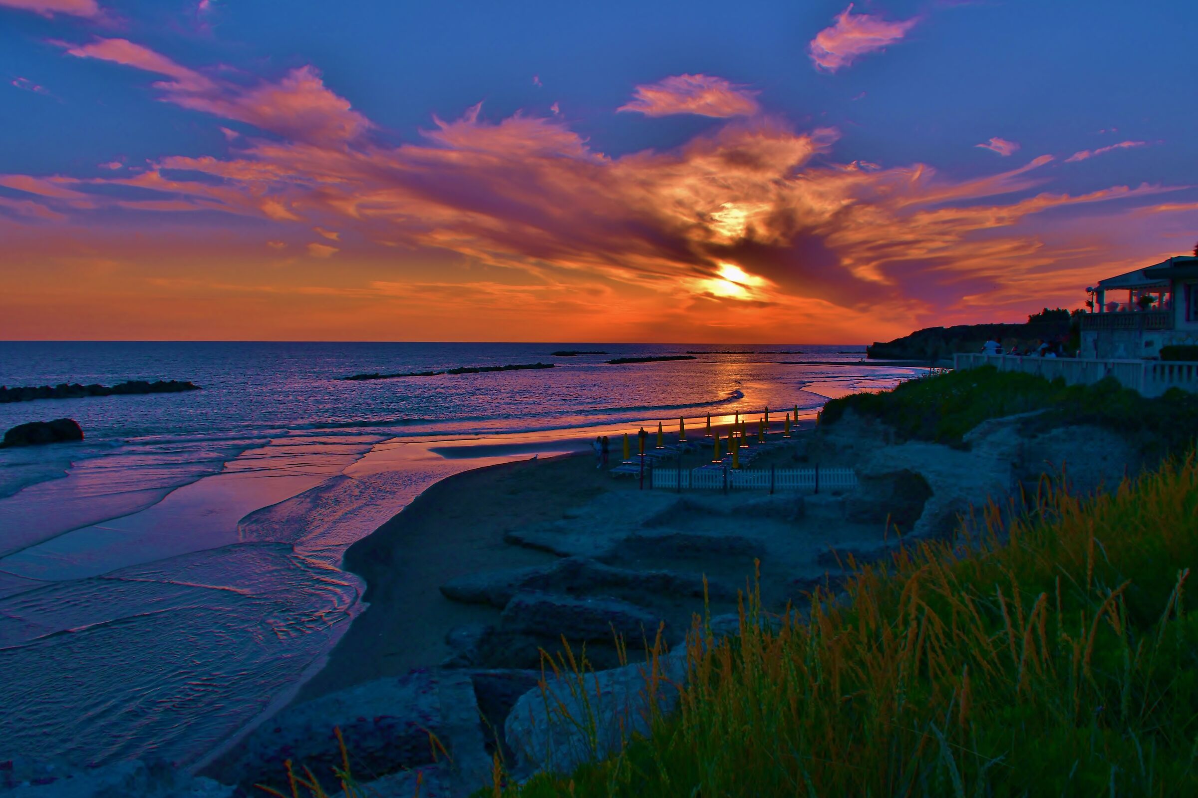 Anzio in the evening