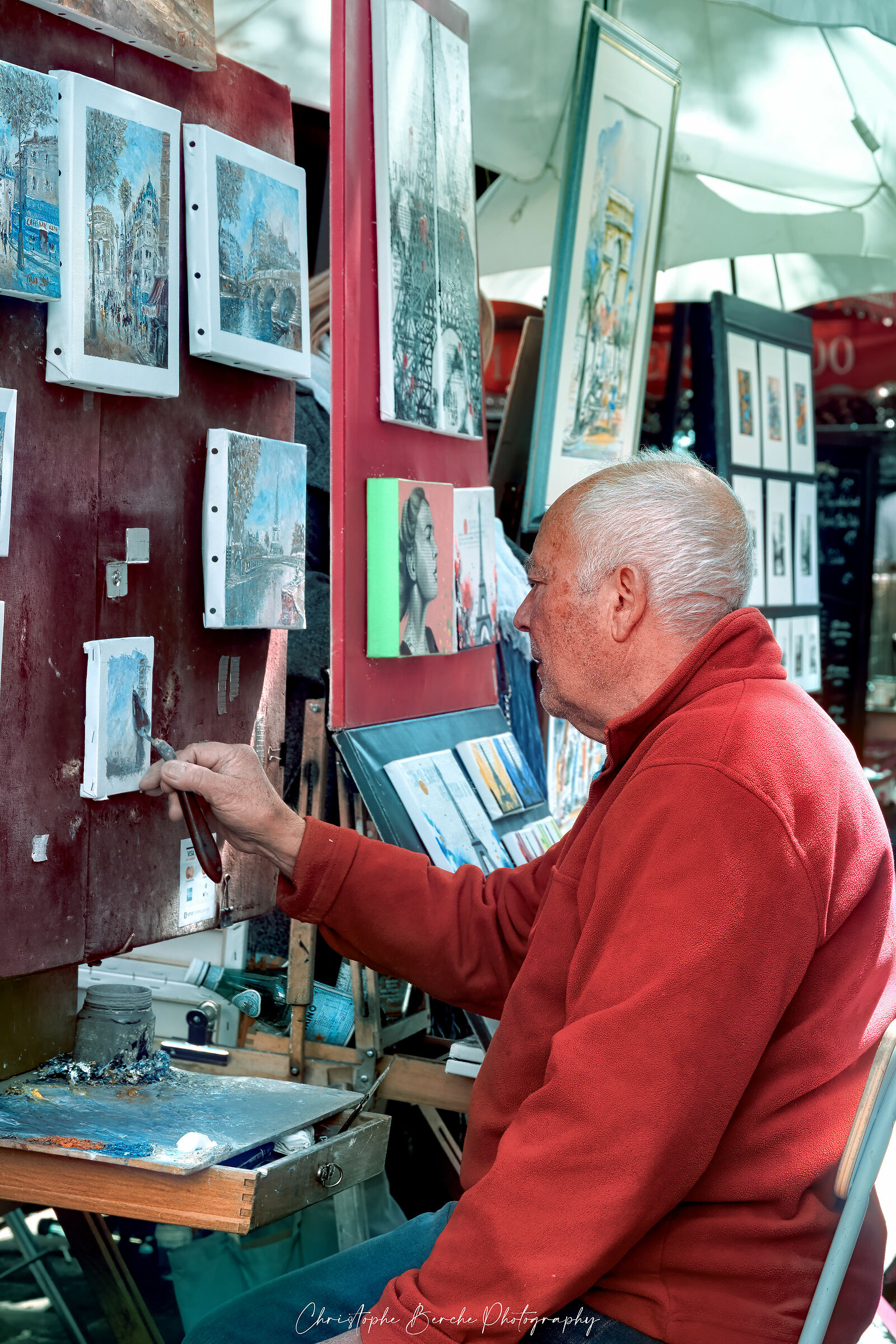 painter Place du Tertre ( Montmartre, Paris )