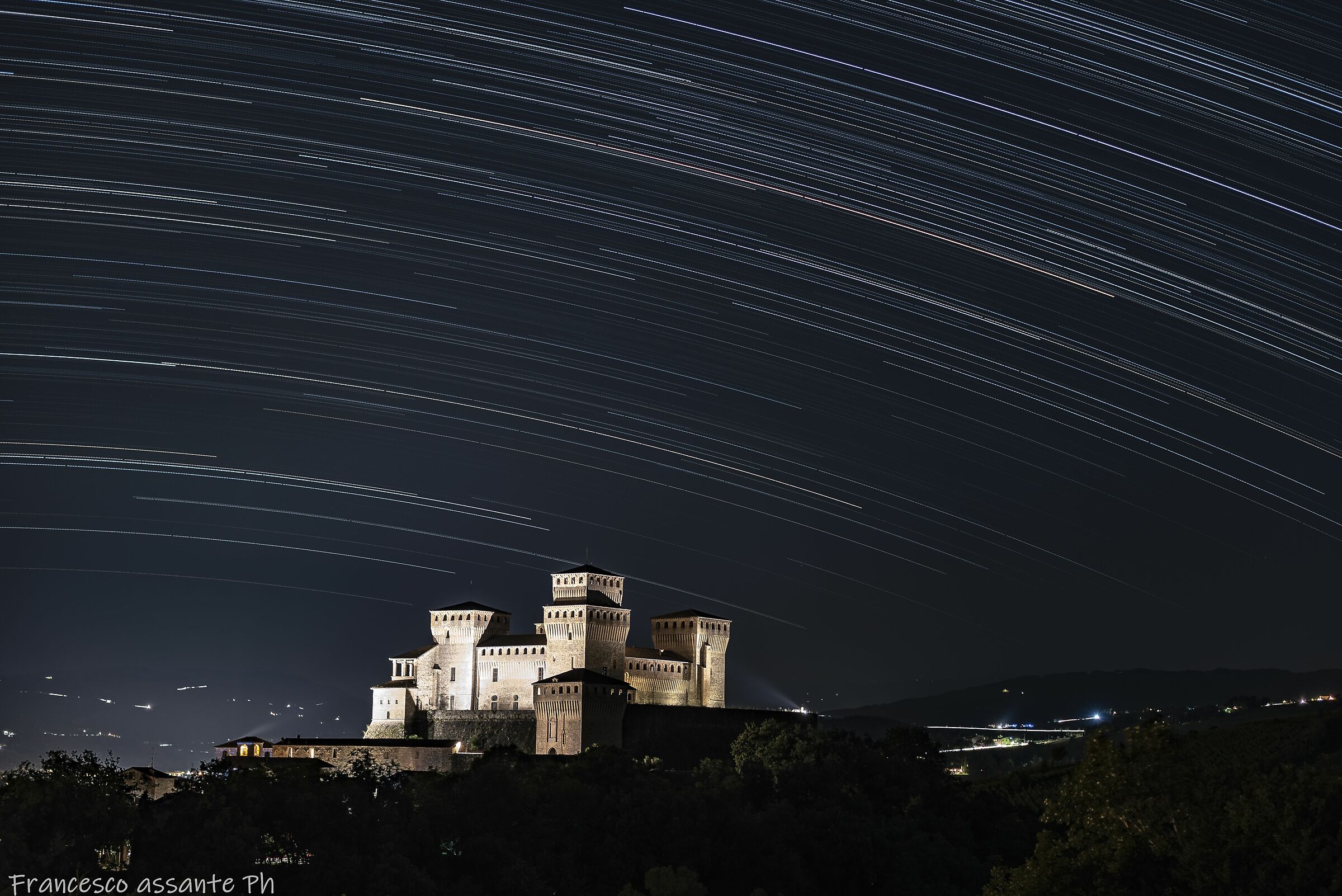 Startrail Castello di Torrechiara
