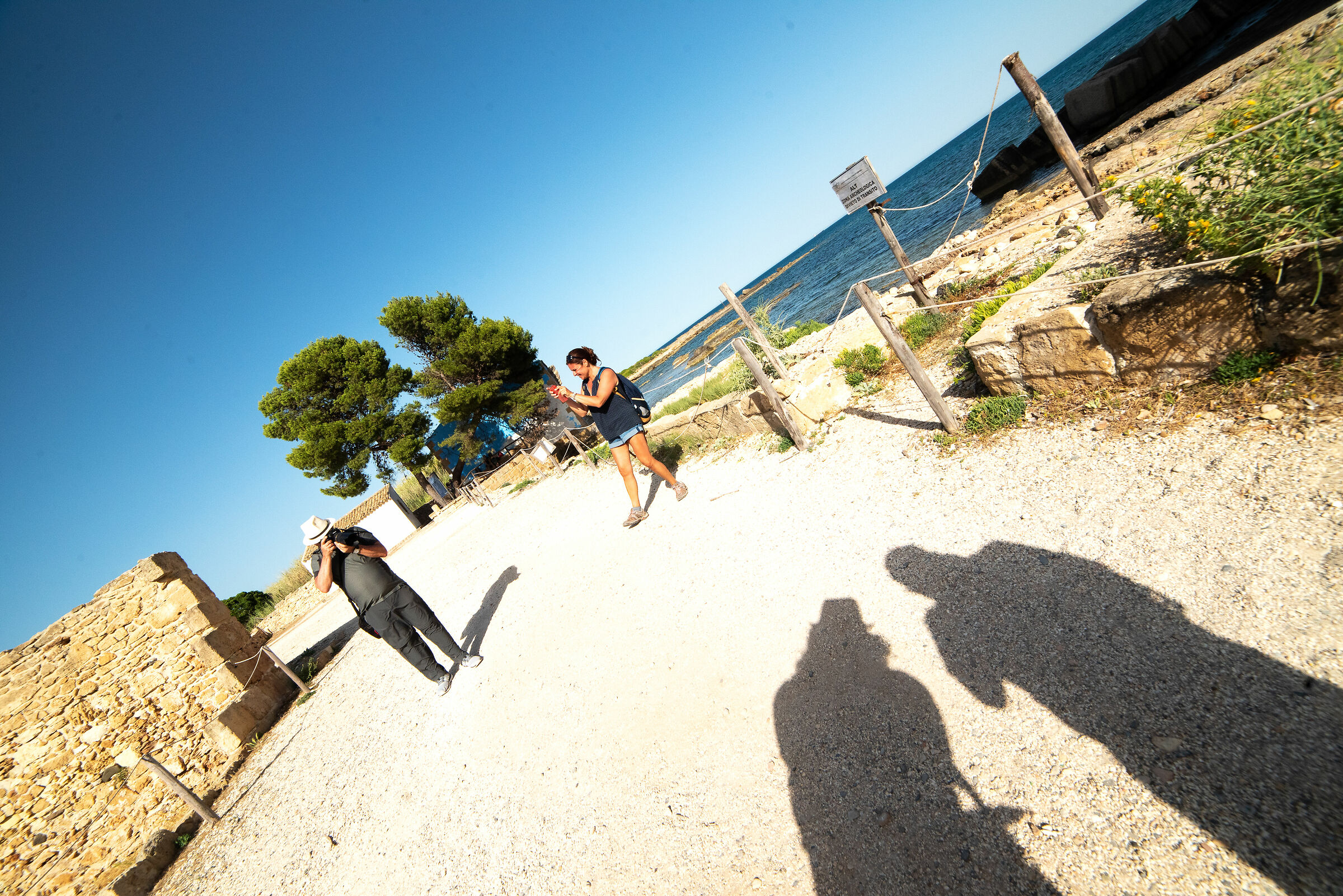 Guess who sees what.... The 4 poles of the click