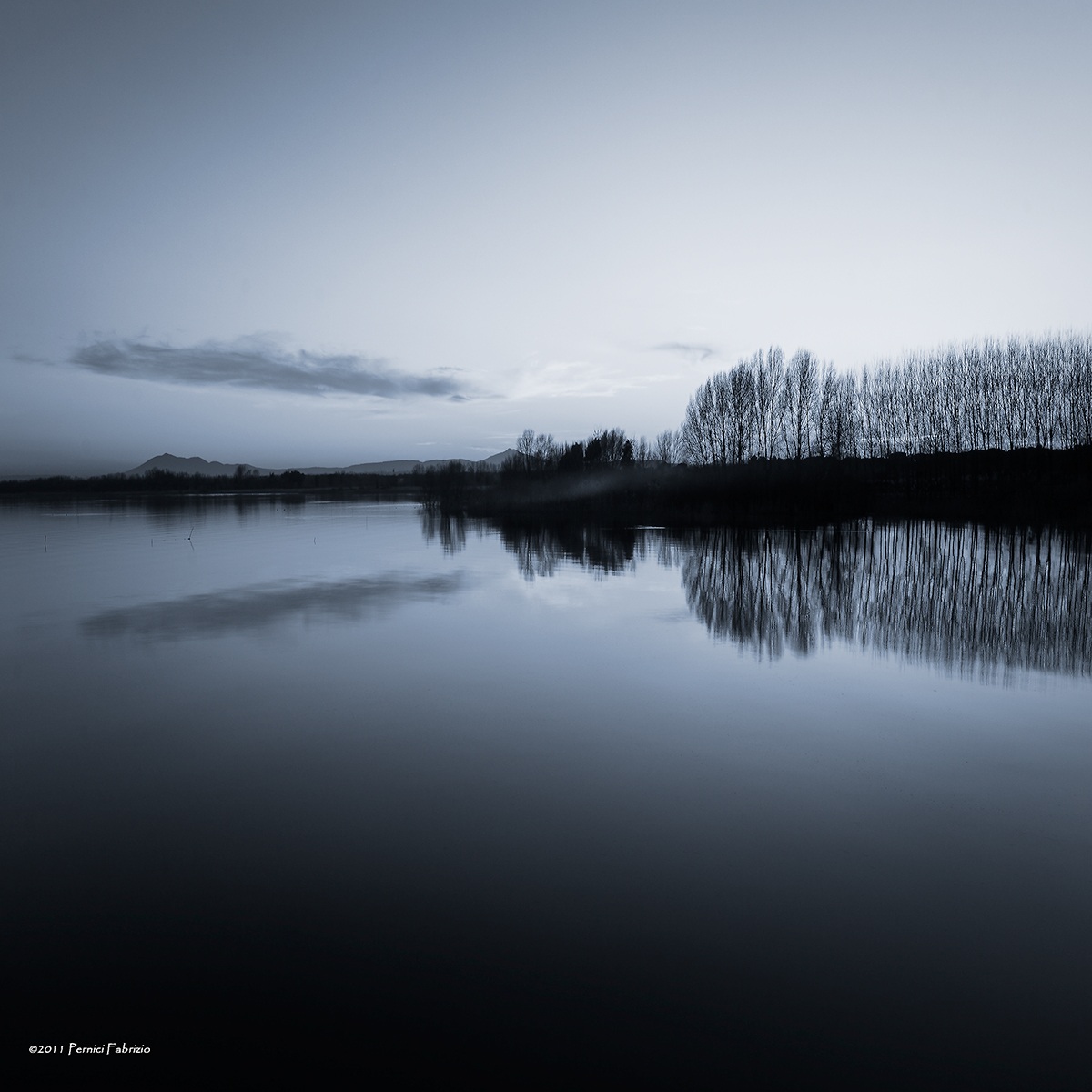 Lago Trasimeno (tramonto BW)