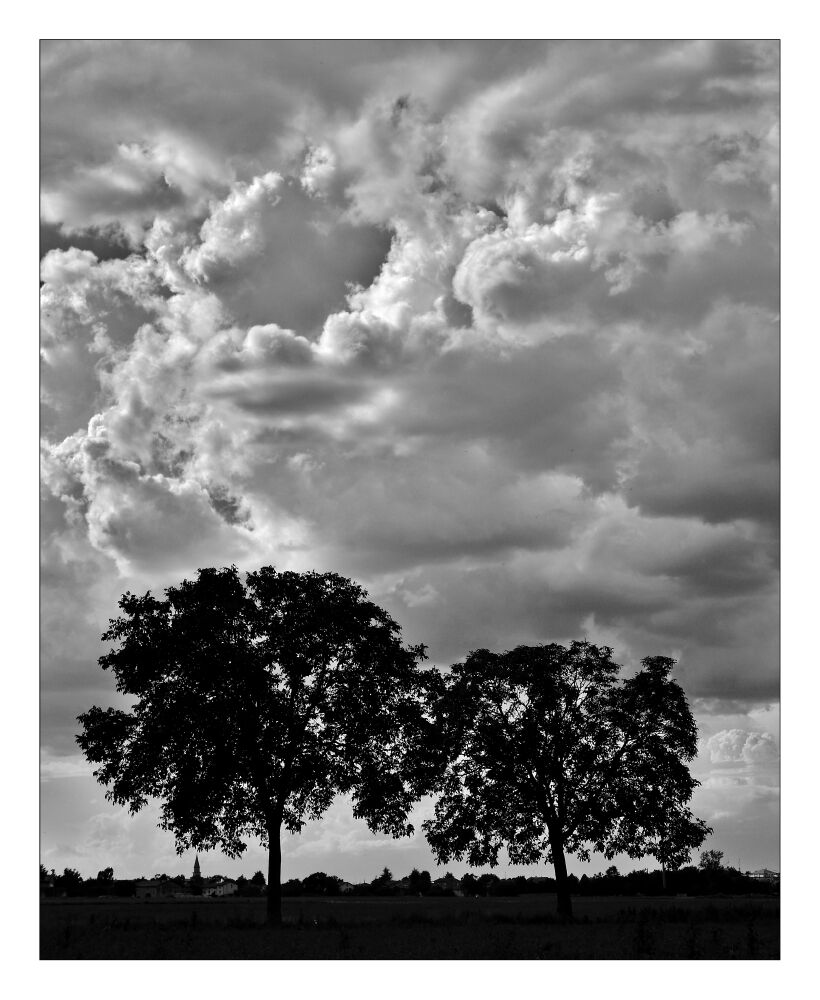 Clouds over the countryside