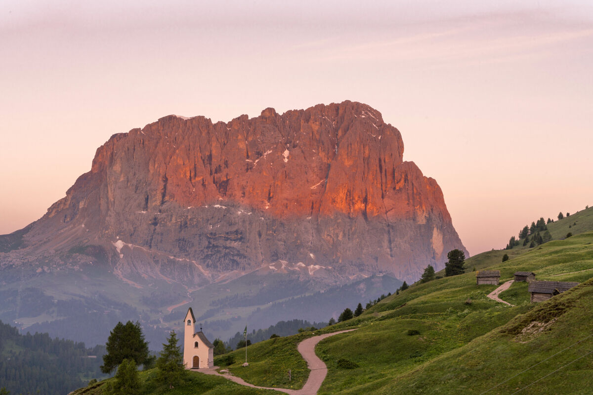 Sunrise at Gardena Pass