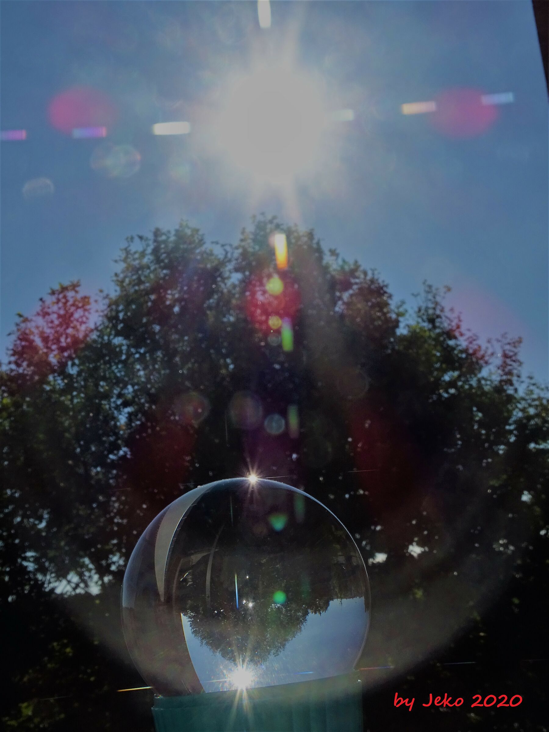 the world inside a crystal ball.