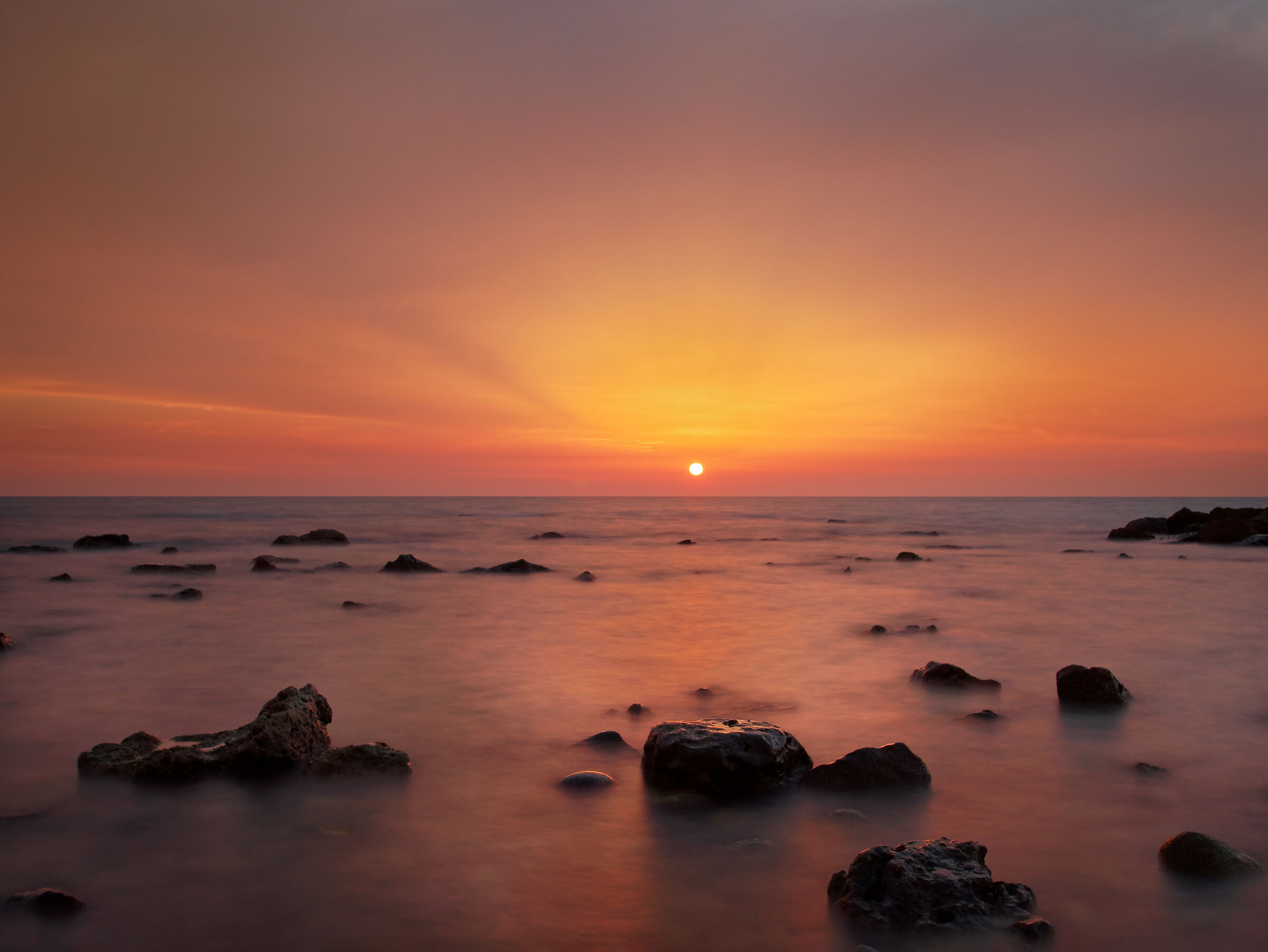 Un piacevole tramonto