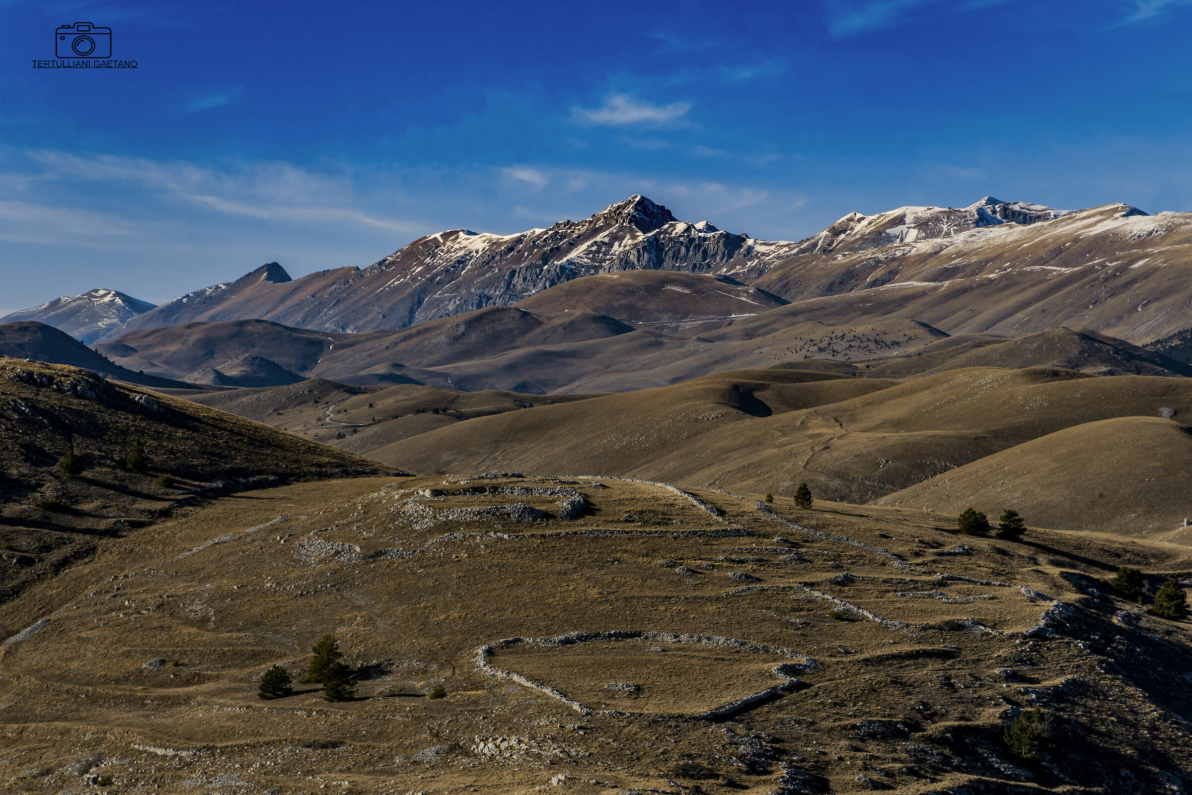 view from calascio rock