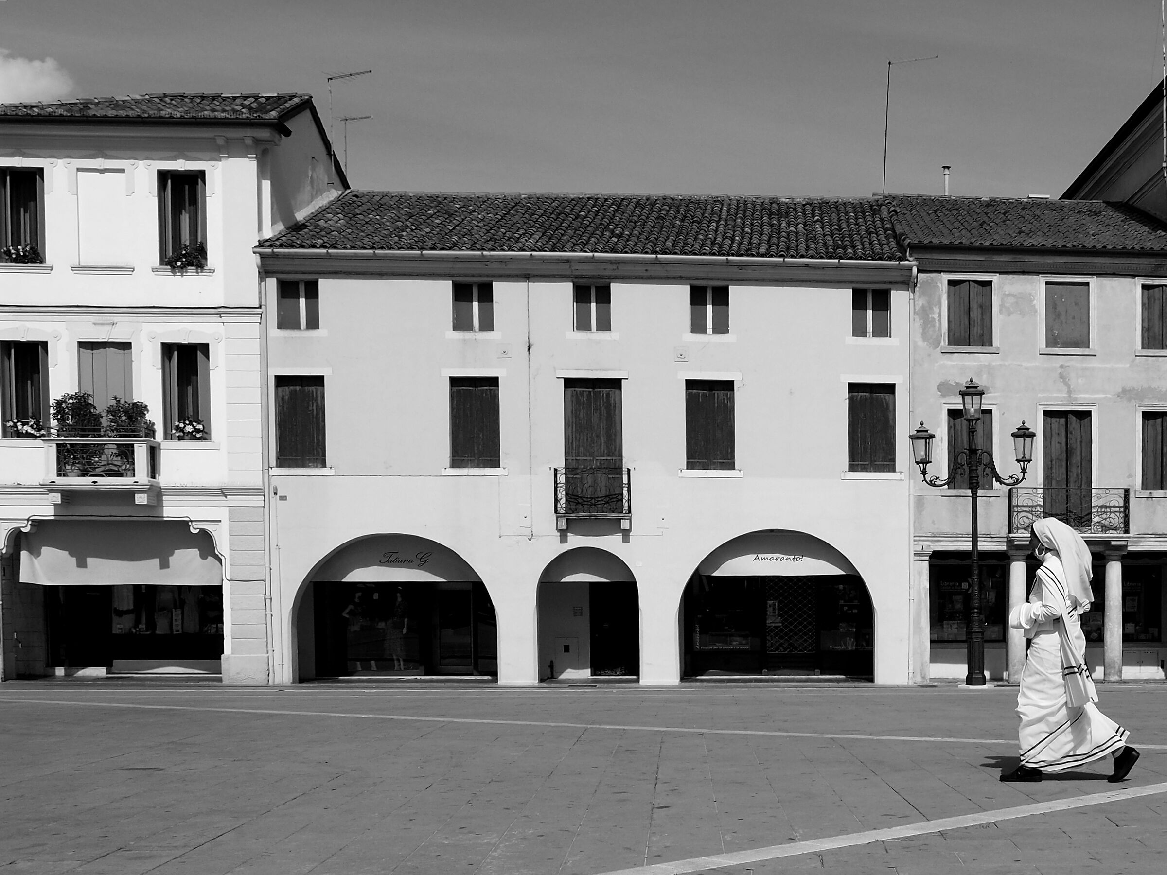 nun in the square